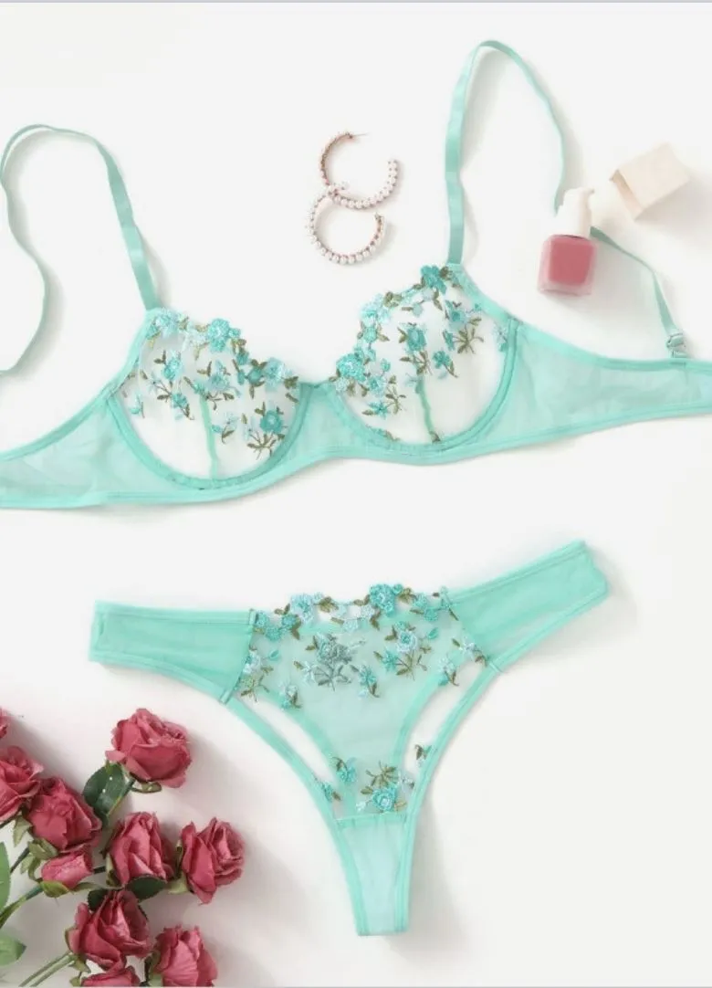 09 Carnation Caress Lingerie Set*