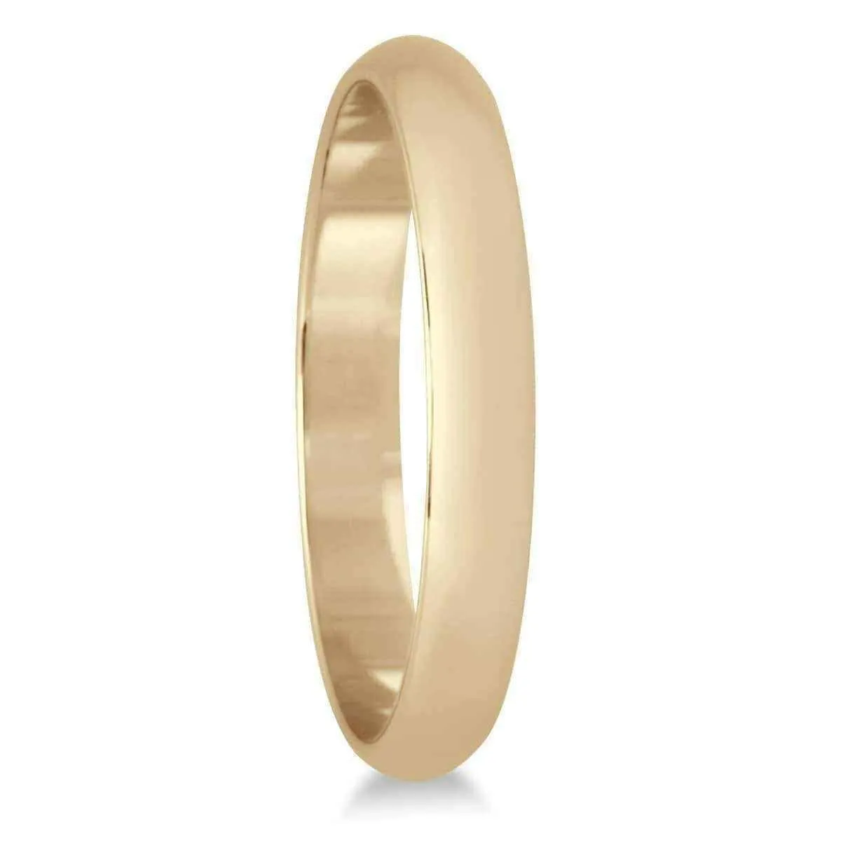 10k Yellow Gold Domed Wedding Band