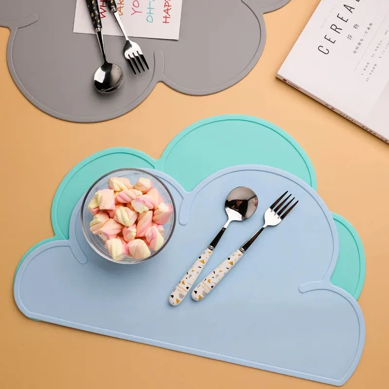 1PC Cute Cloud Silicone Table Place Mat