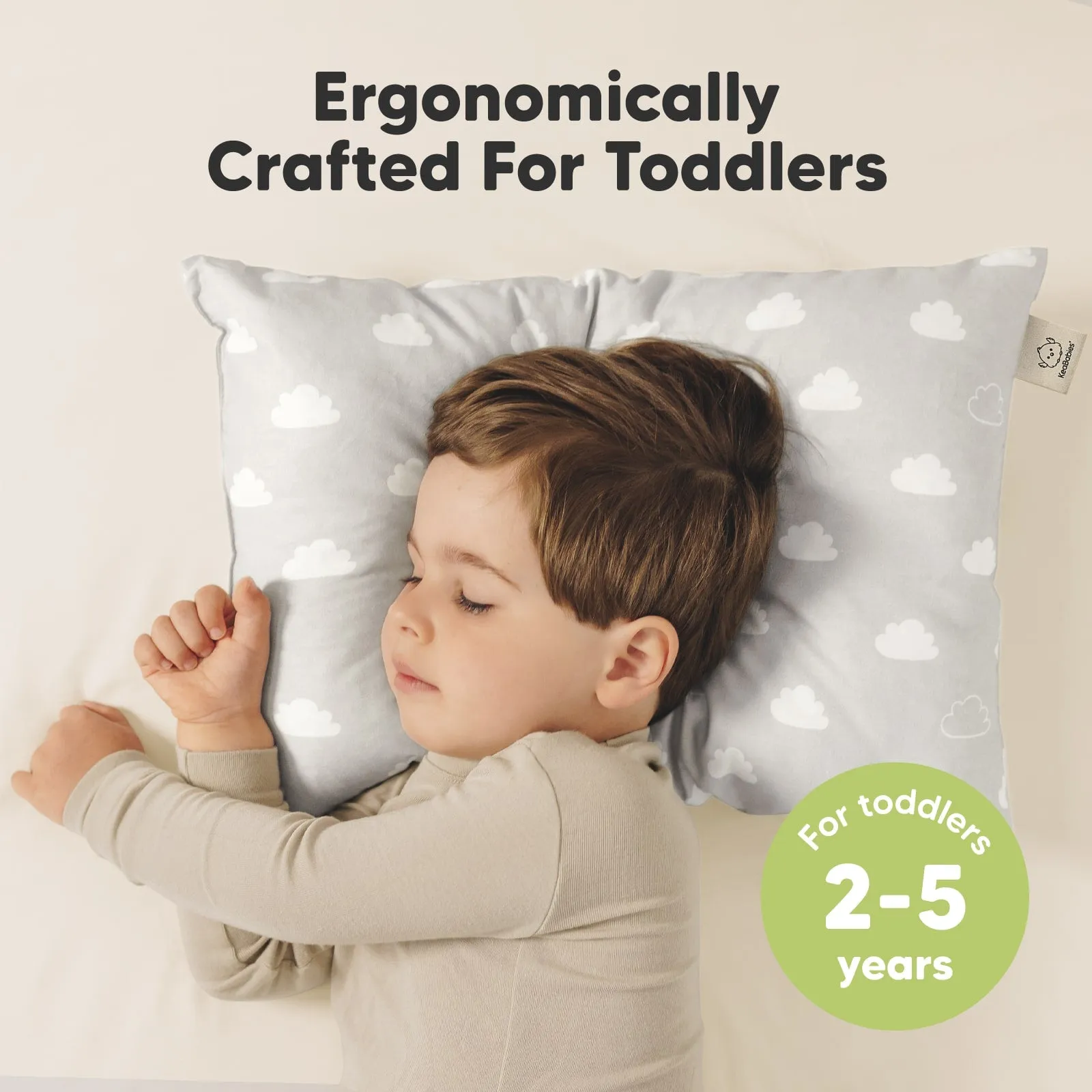 2-Pack Toddler Pillows (Cloud)