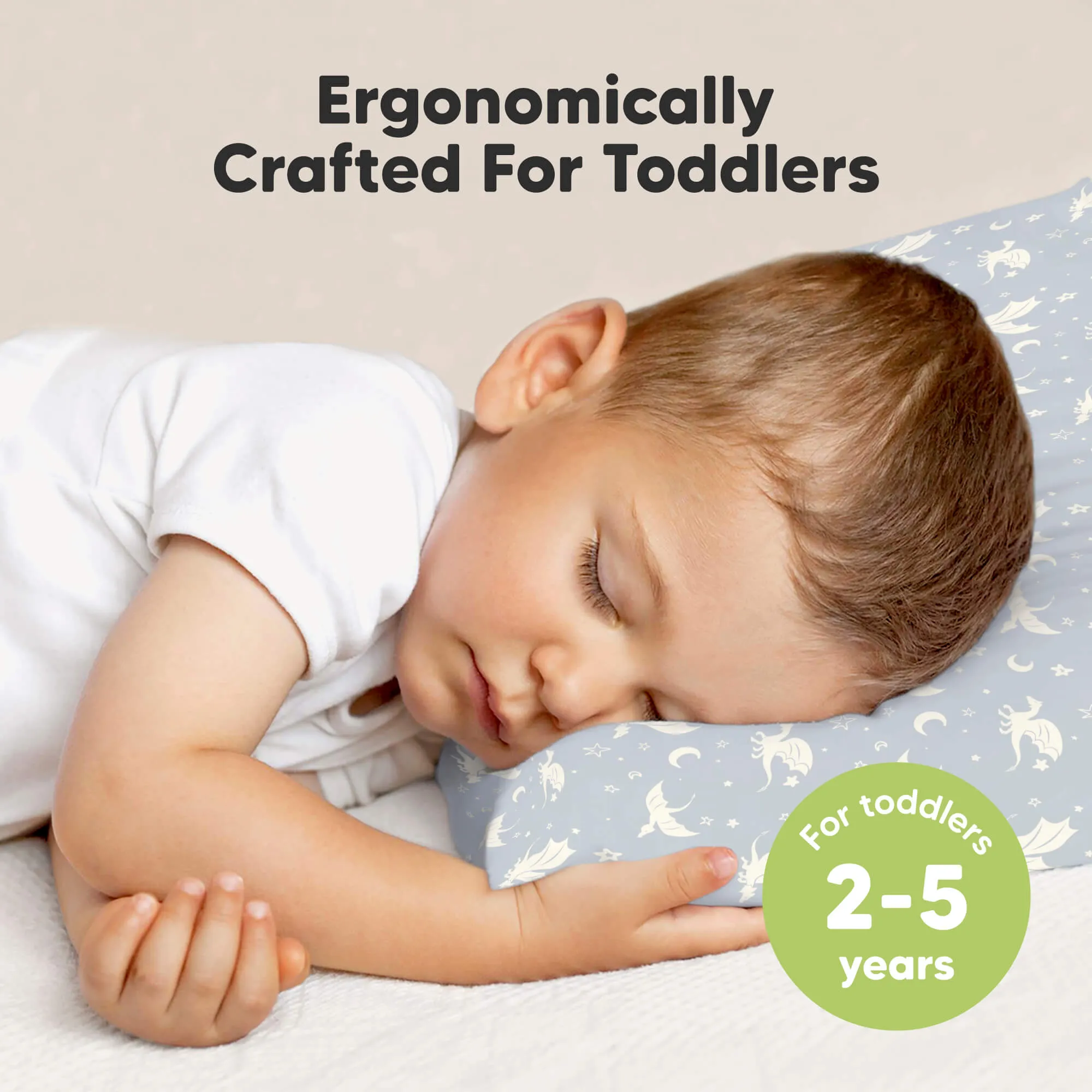 2-Pack Toddler Pillows (Dragons)