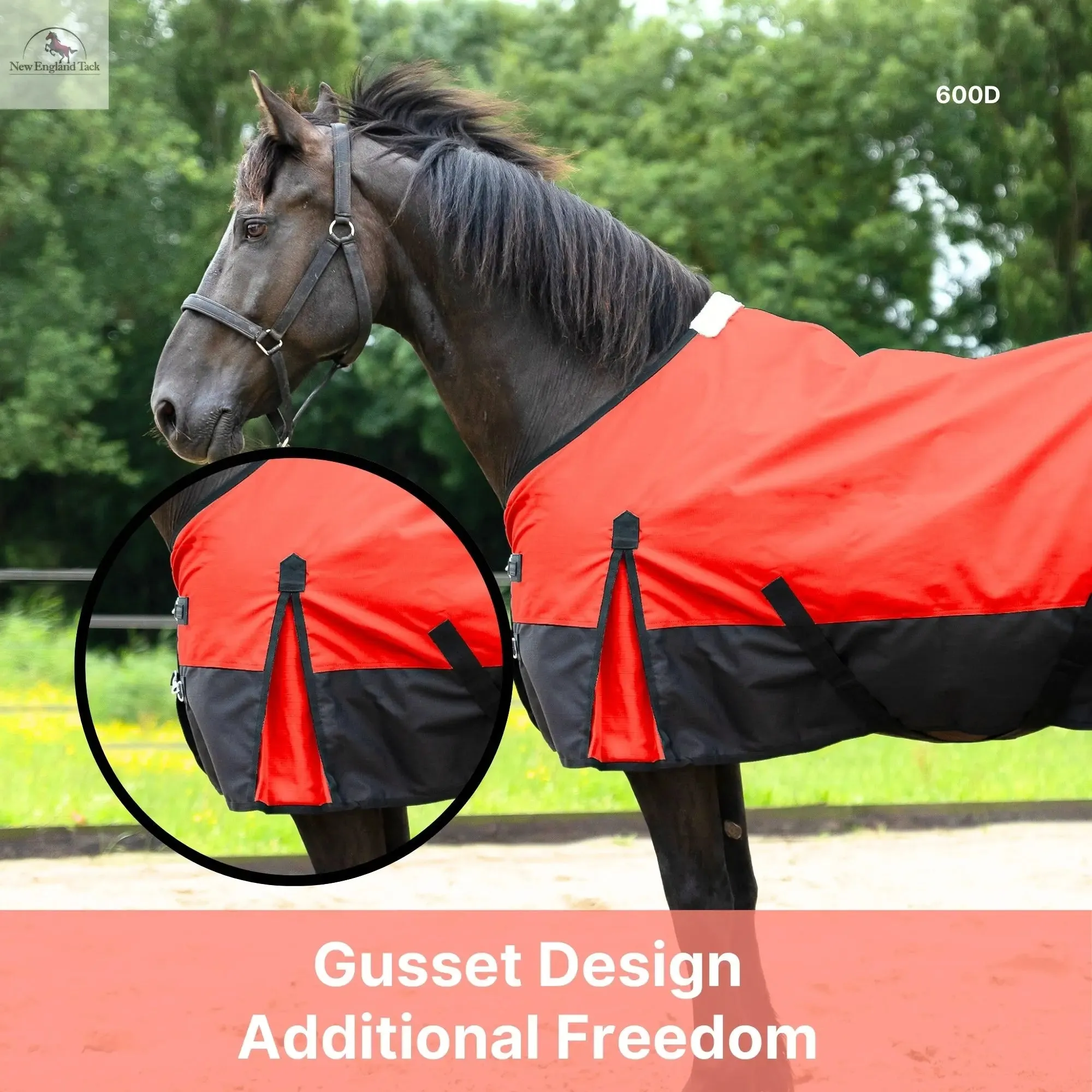 600 Denier Lightweight Waterproof & Breathable Horse Rain Sheet