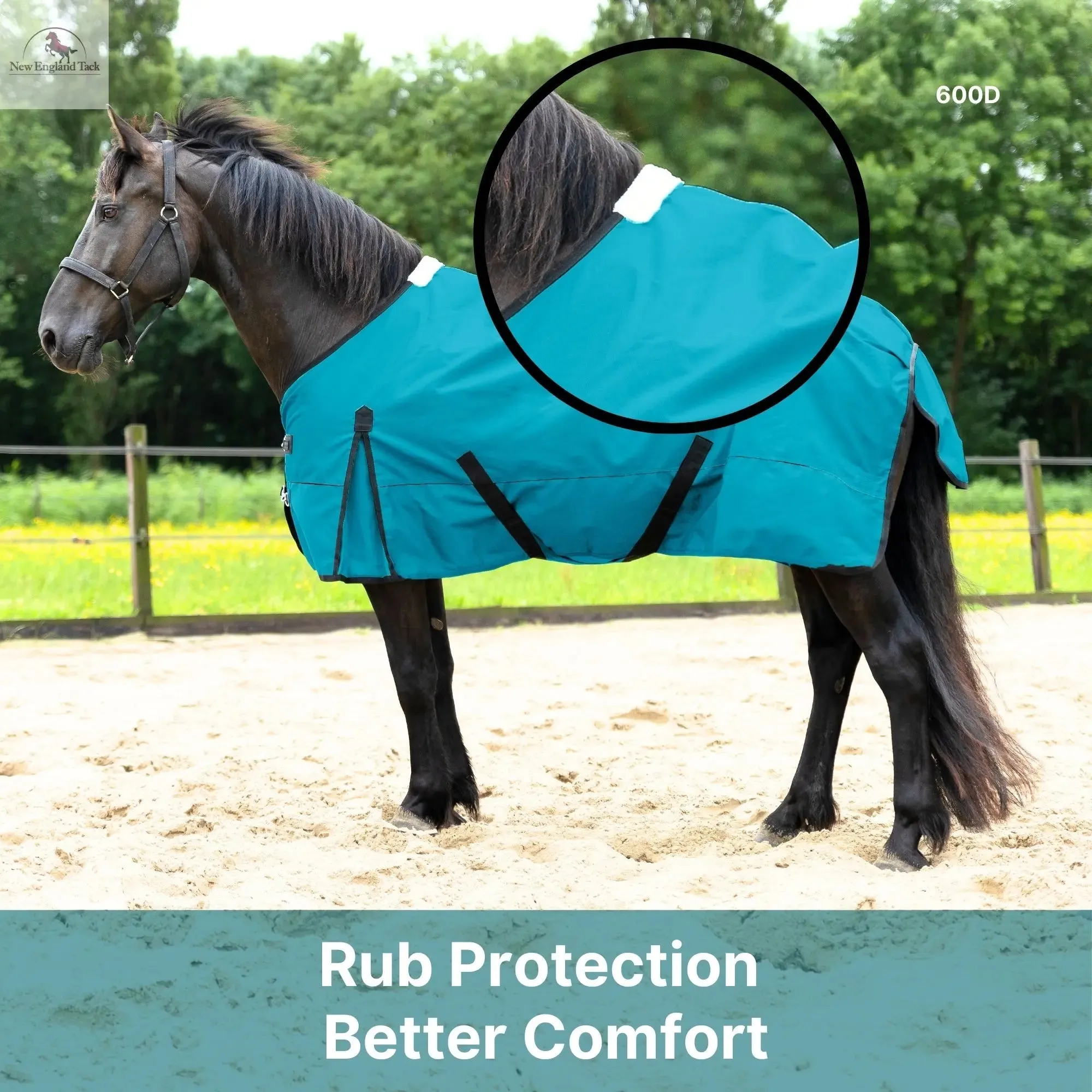 600 Denier Lightweight Waterproof & Breathable Horse Rain Sheet