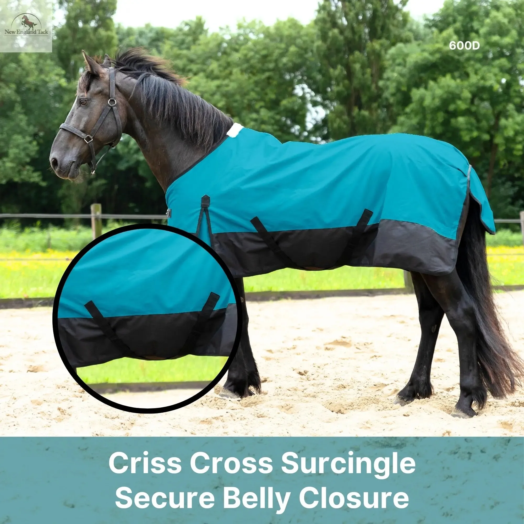 600 Denier Lightweight Waterproof & Breathable Horse Rain Sheet