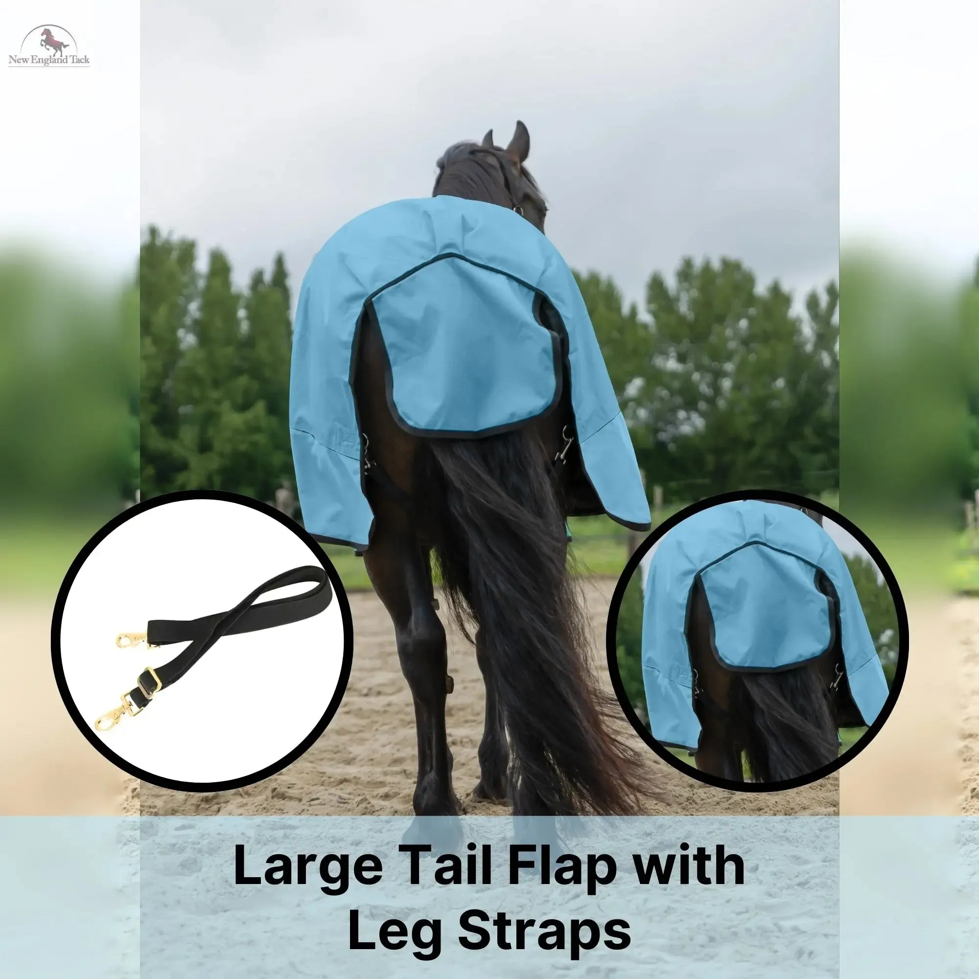 600 Denier Lightweight Waterproof & Breathable Horse Rain Sheet