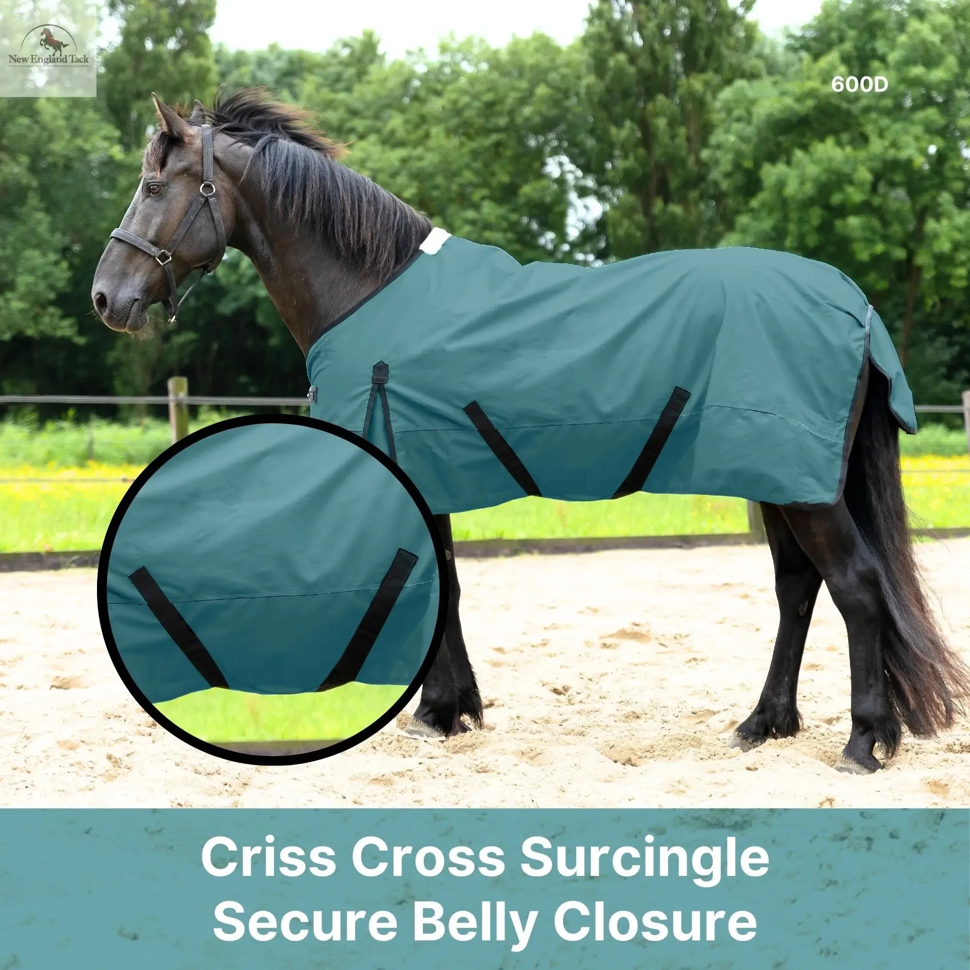 600 Denier Lightweight Waterproof & Breathable Horse Rain Sheet