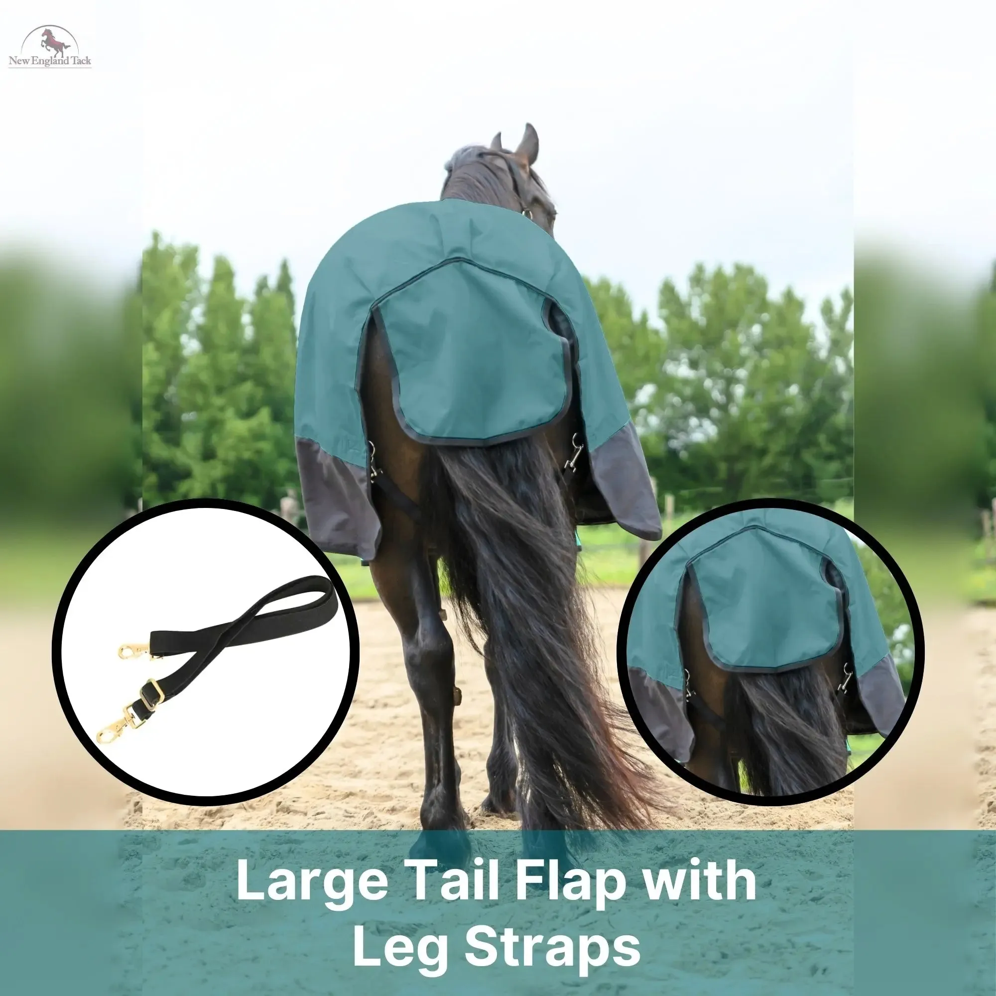 600 Denier Lightweight Waterproof & Breathable Horse Rain Sheet