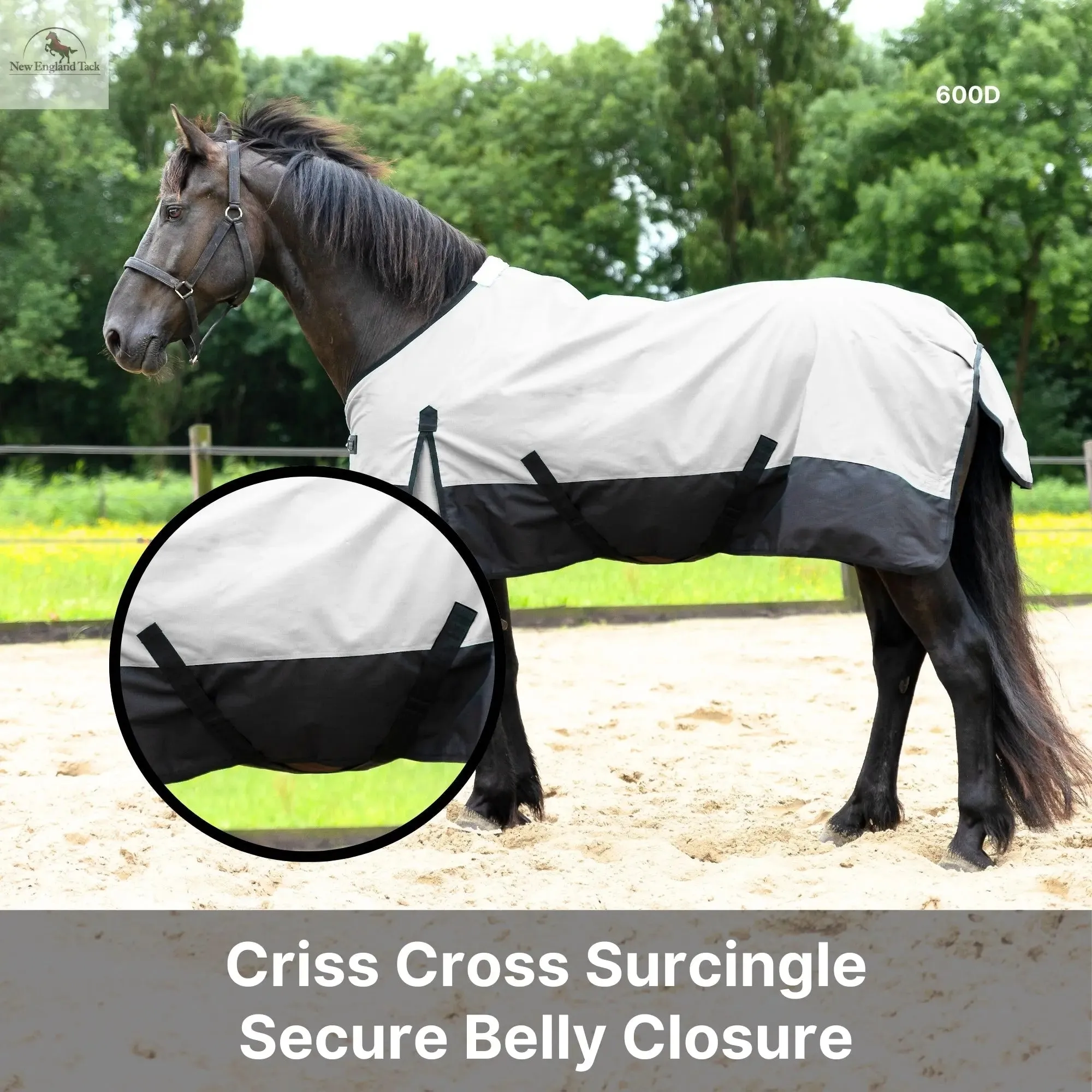 600 Denier Lightweight Waterproof & Breathable Horse Rain Sheet