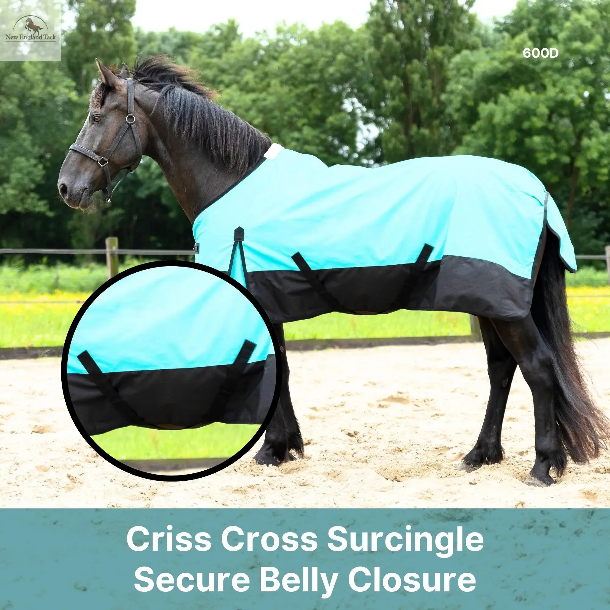 600 Denier Lightweight Waterproof & Breathable Horse Rain Sheet