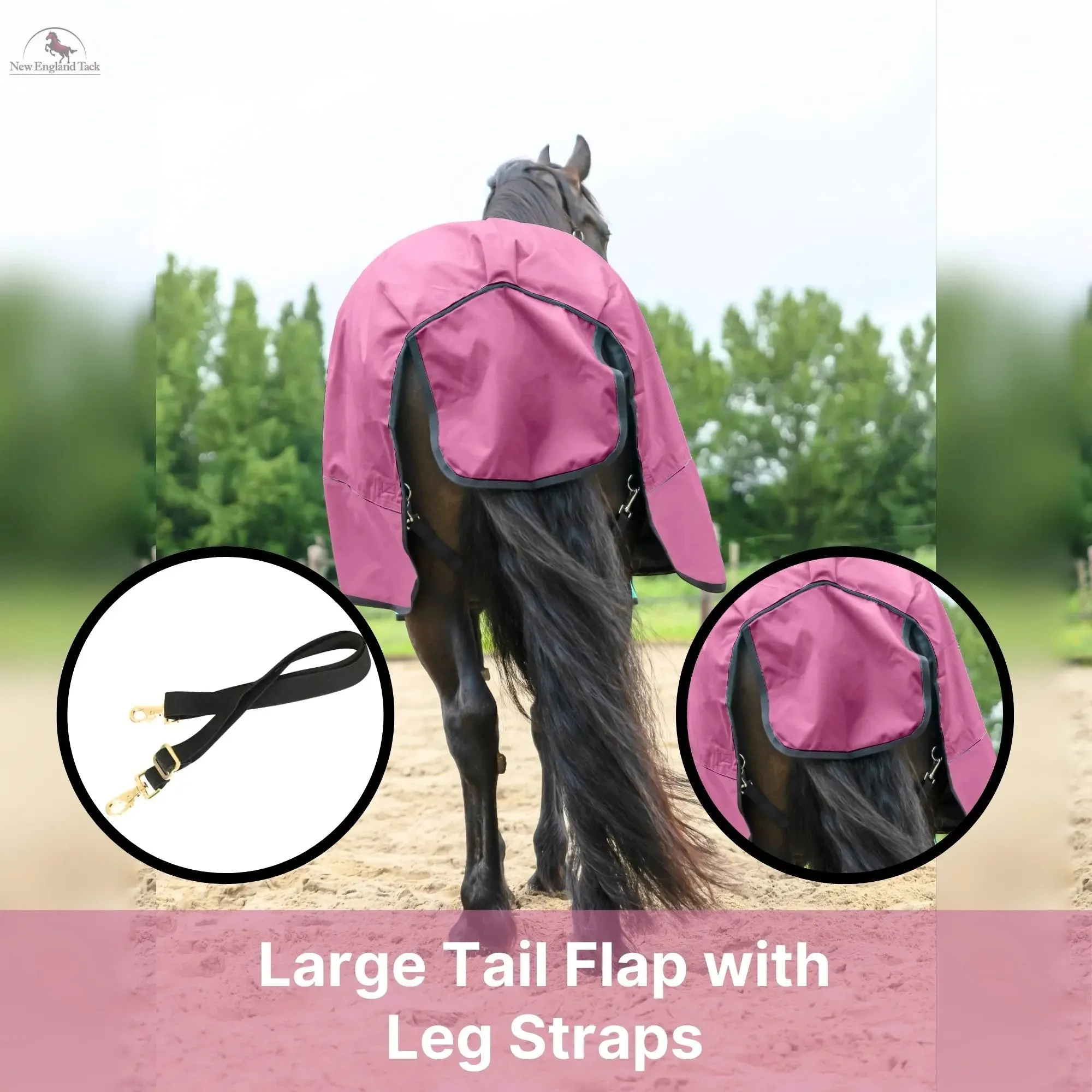 600 Denier Lightweight Waterproof & Breathable Horse Rain Sheet