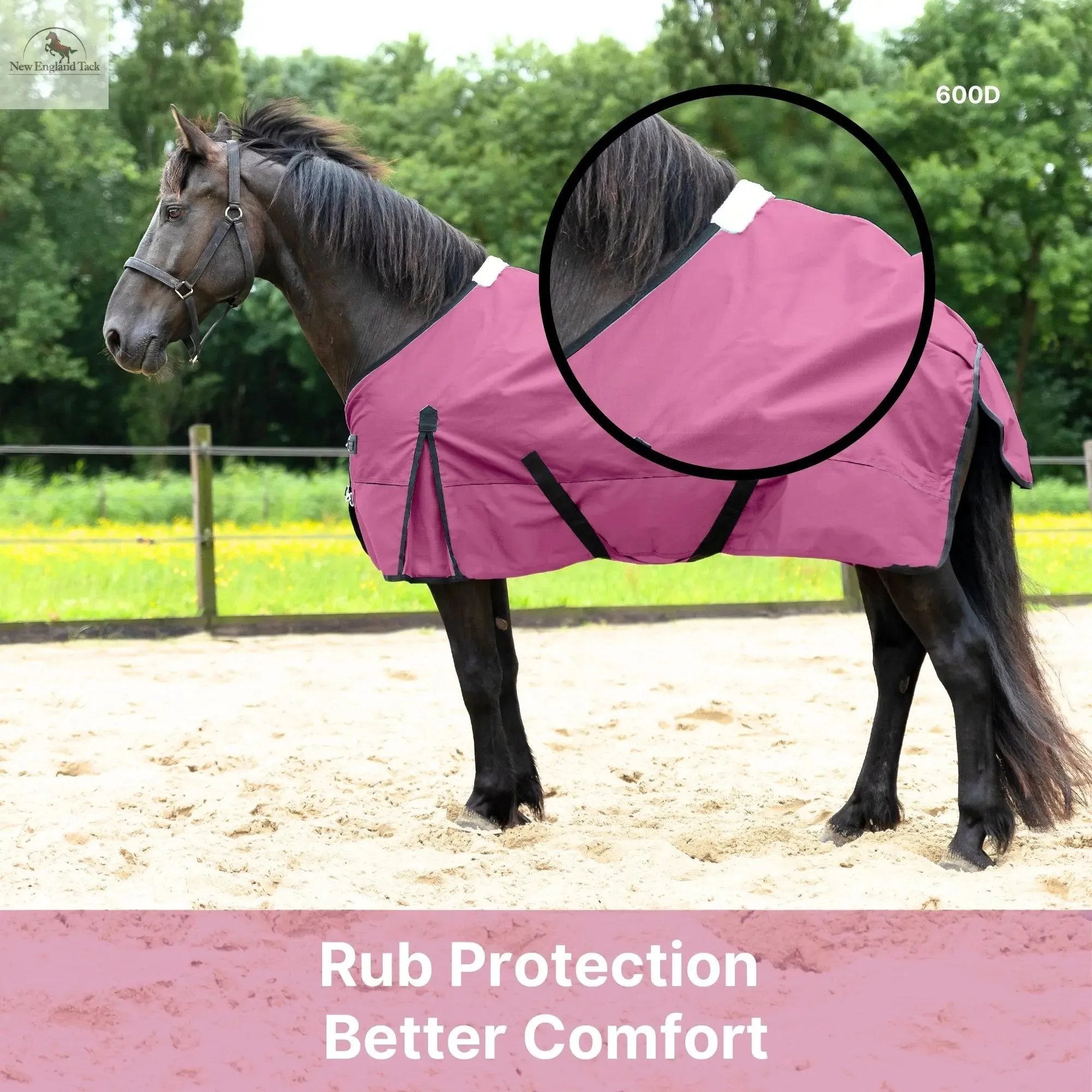 600 Denier Lightweight Waterproof & Breathable Horse Rain Sheet