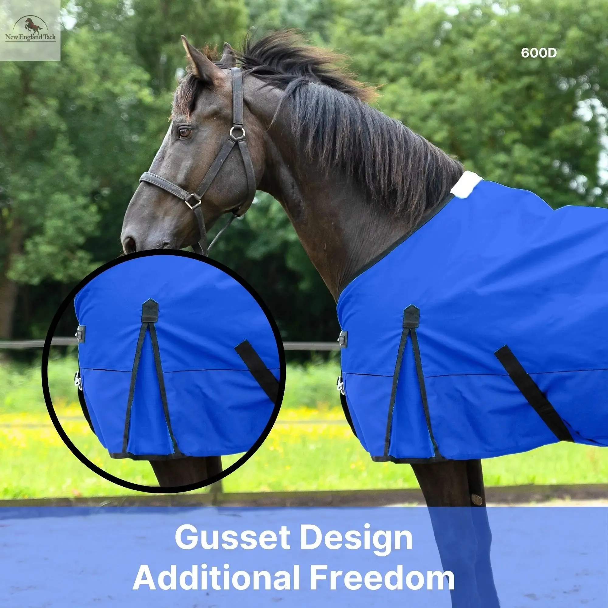 600 Denier Lightweight Waterproof & Breathable Horse Rain Sheet