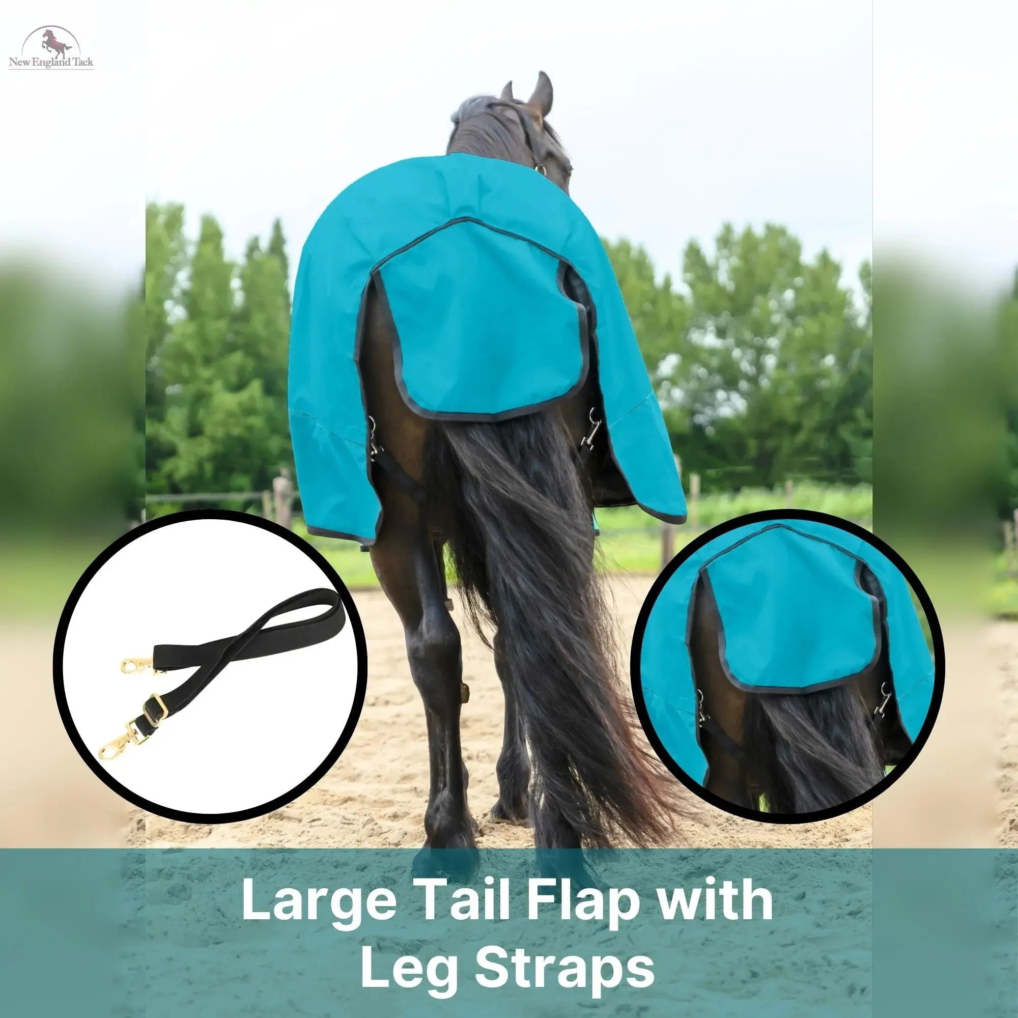 600 Denier Lightweight Waterproof & Breathable Horse Rain Sheet