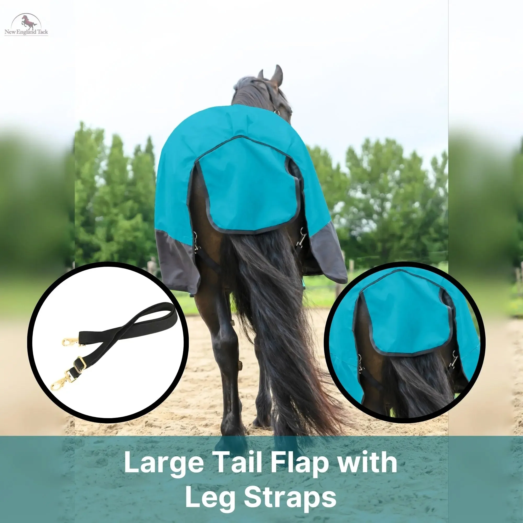 600 Denier Lightweight Waterproof & Breathable Horse Rain Sheet