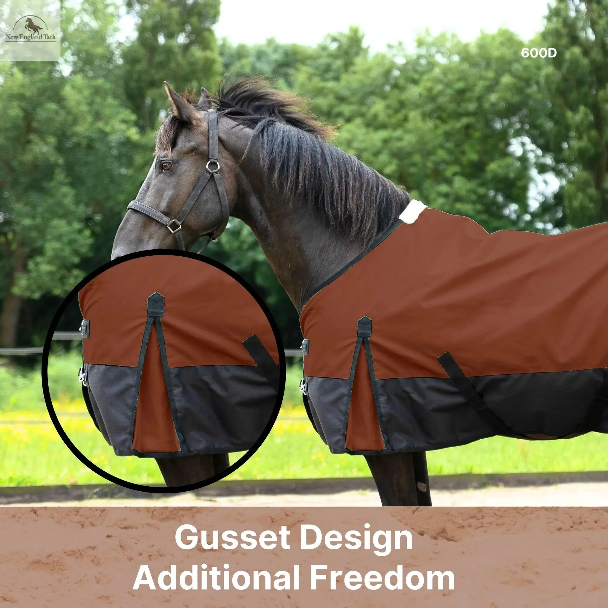 600 Denier Lightweight Waterproof & Breathable Horse Rain Sheet