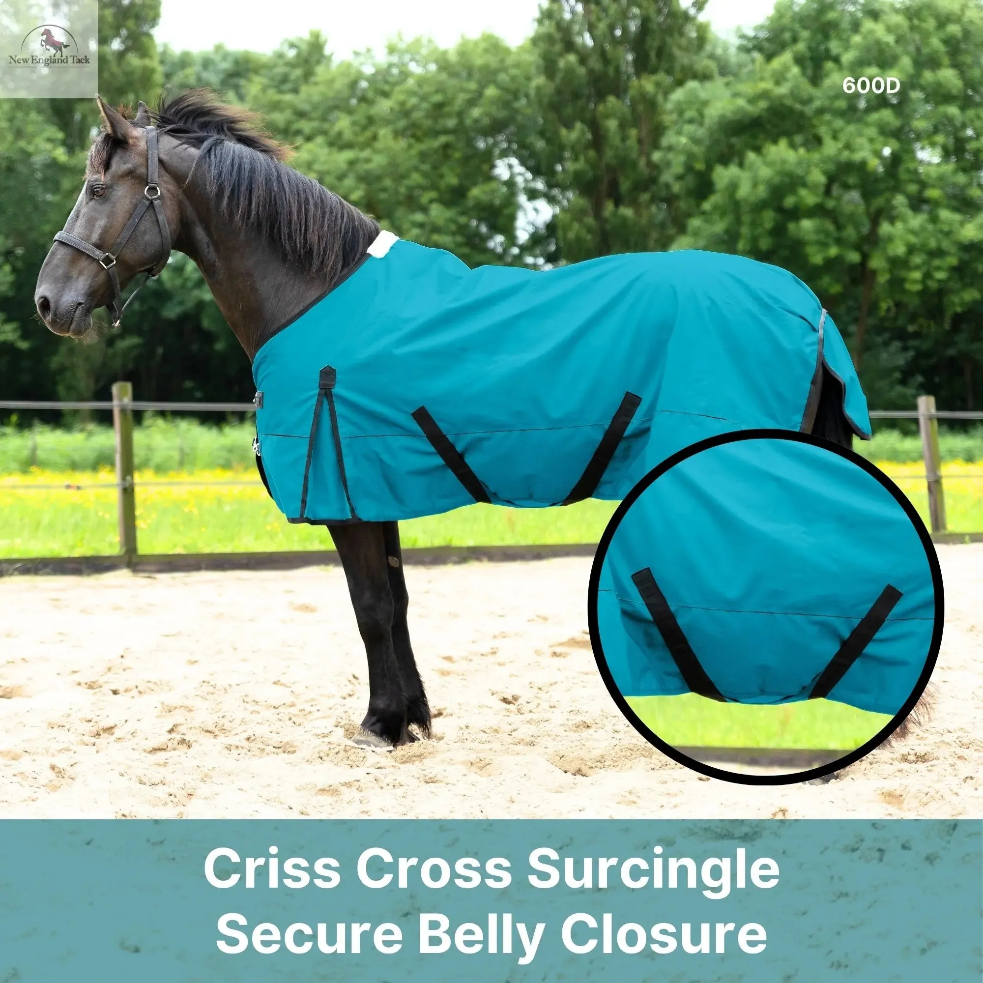 600 Denier Lightweight Waterproof & Breathable Horse Rain Sheet