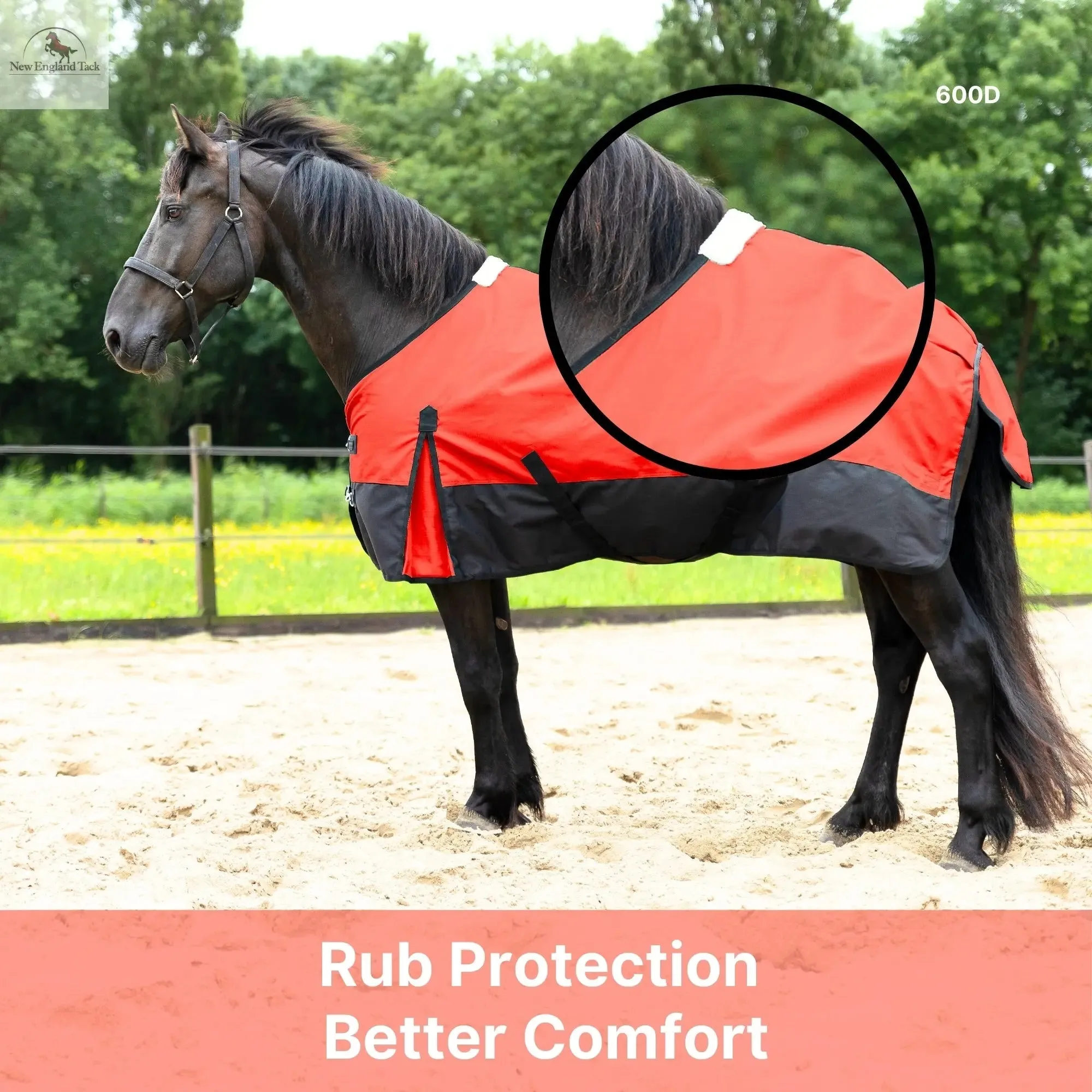 600 Denier Lightweight Waterproof & Breathable Horse Rain Sheet