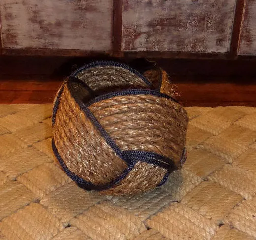 6" x 8" Rope Bowl Manila and Navy