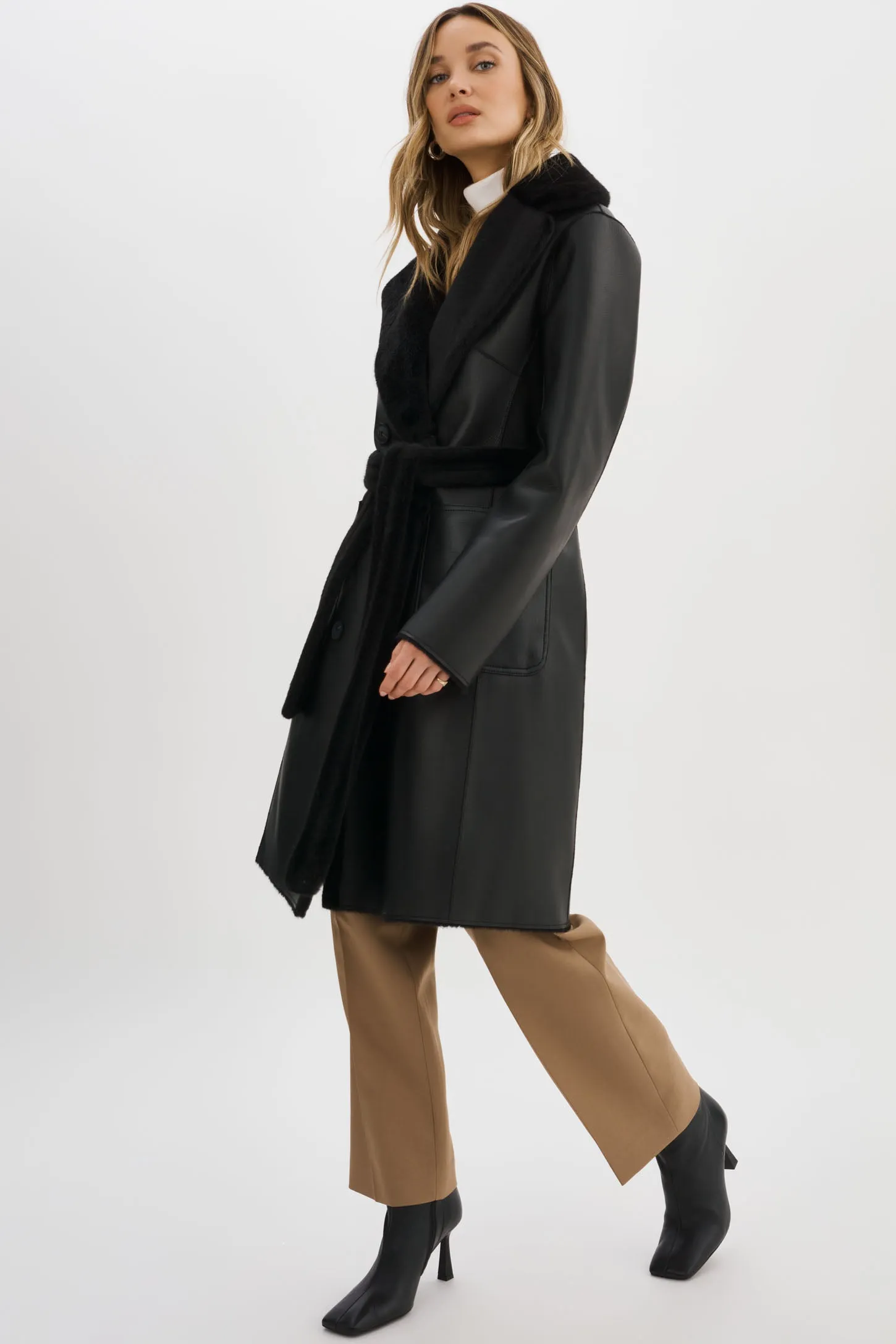 ABIGAIL | Faux Shearling Reversible Coat