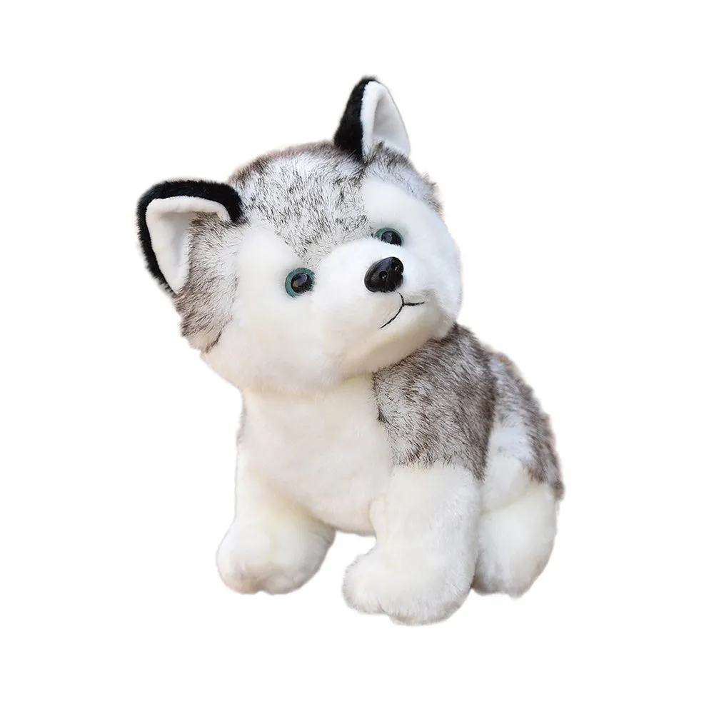 Adorable Realistic Husky Stuffed Toy Perfect Gift for Kids