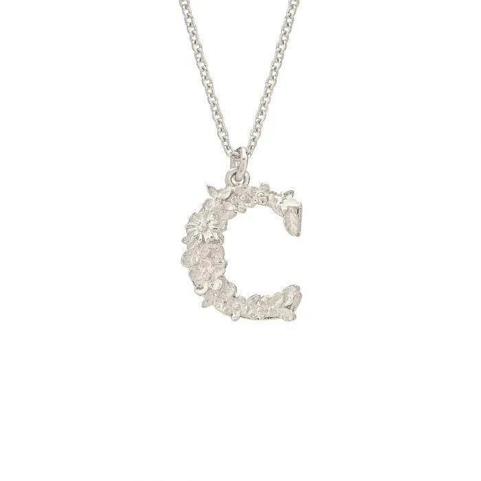 Alex Monroe Floral Letter C Necklace