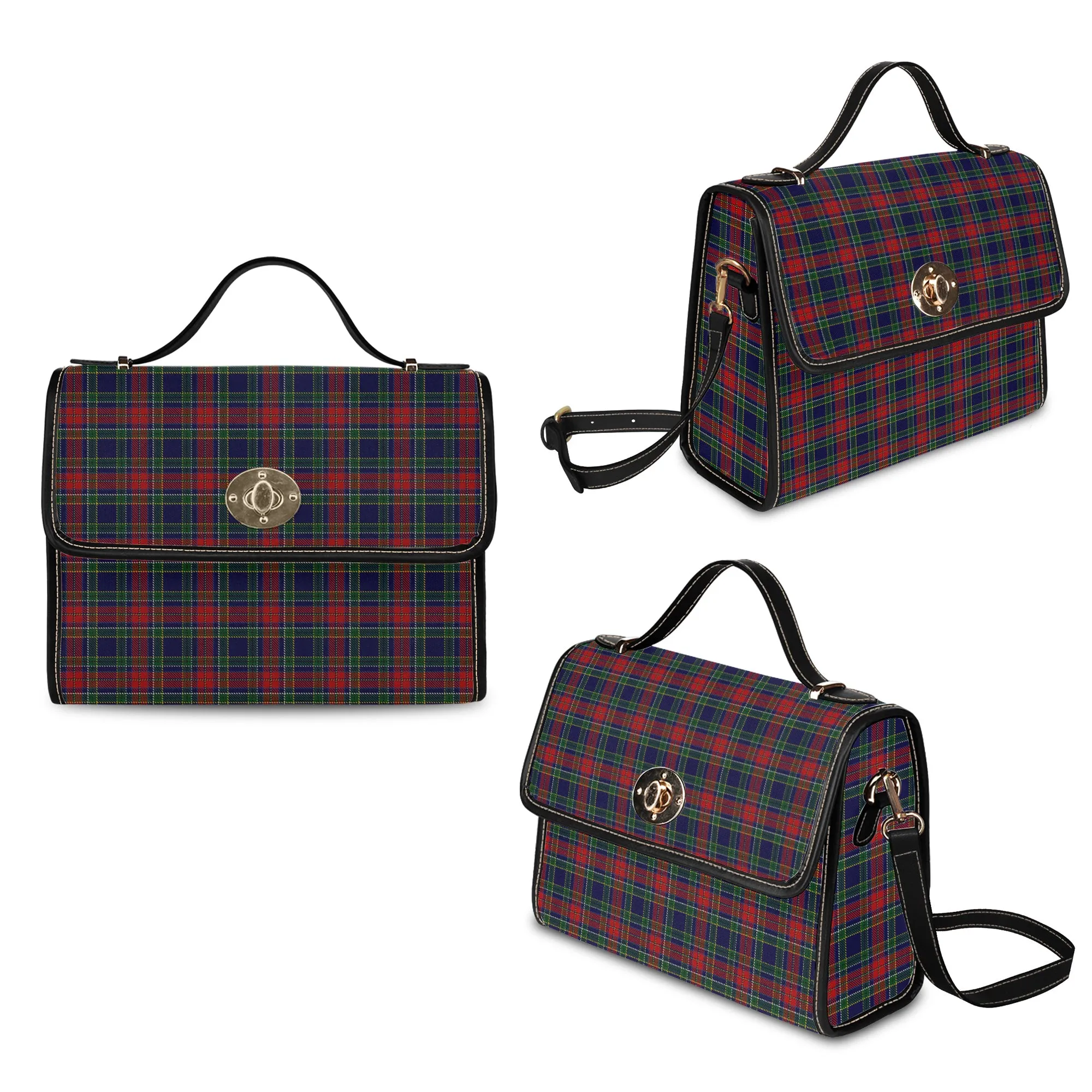 Allison Red Tartan Waterproof Canvas Bag