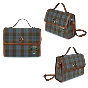 Anderson Tartan Waterproof Canvas Bag with Family Crest