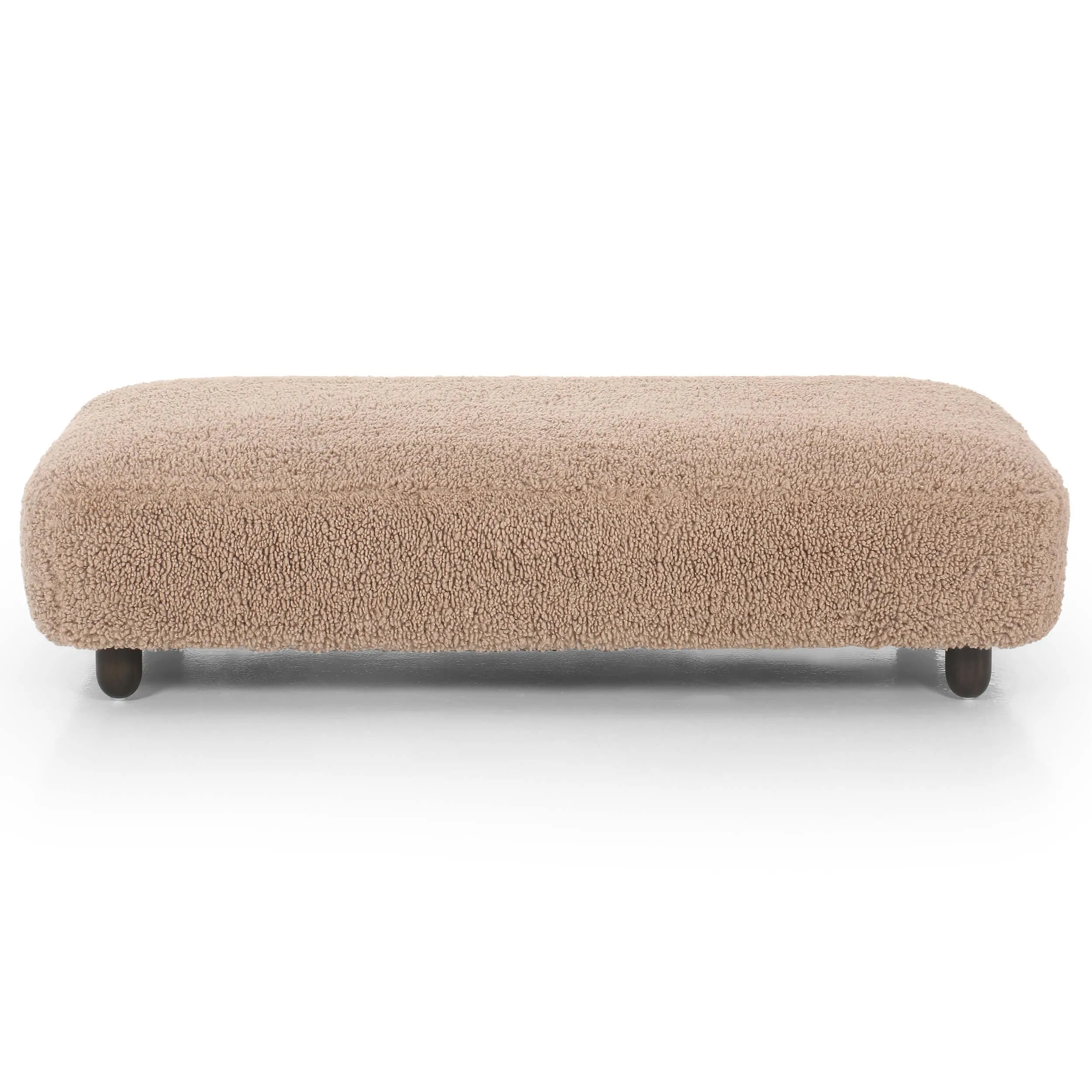 Aniston Rectangular Ottoman, Andes Toast