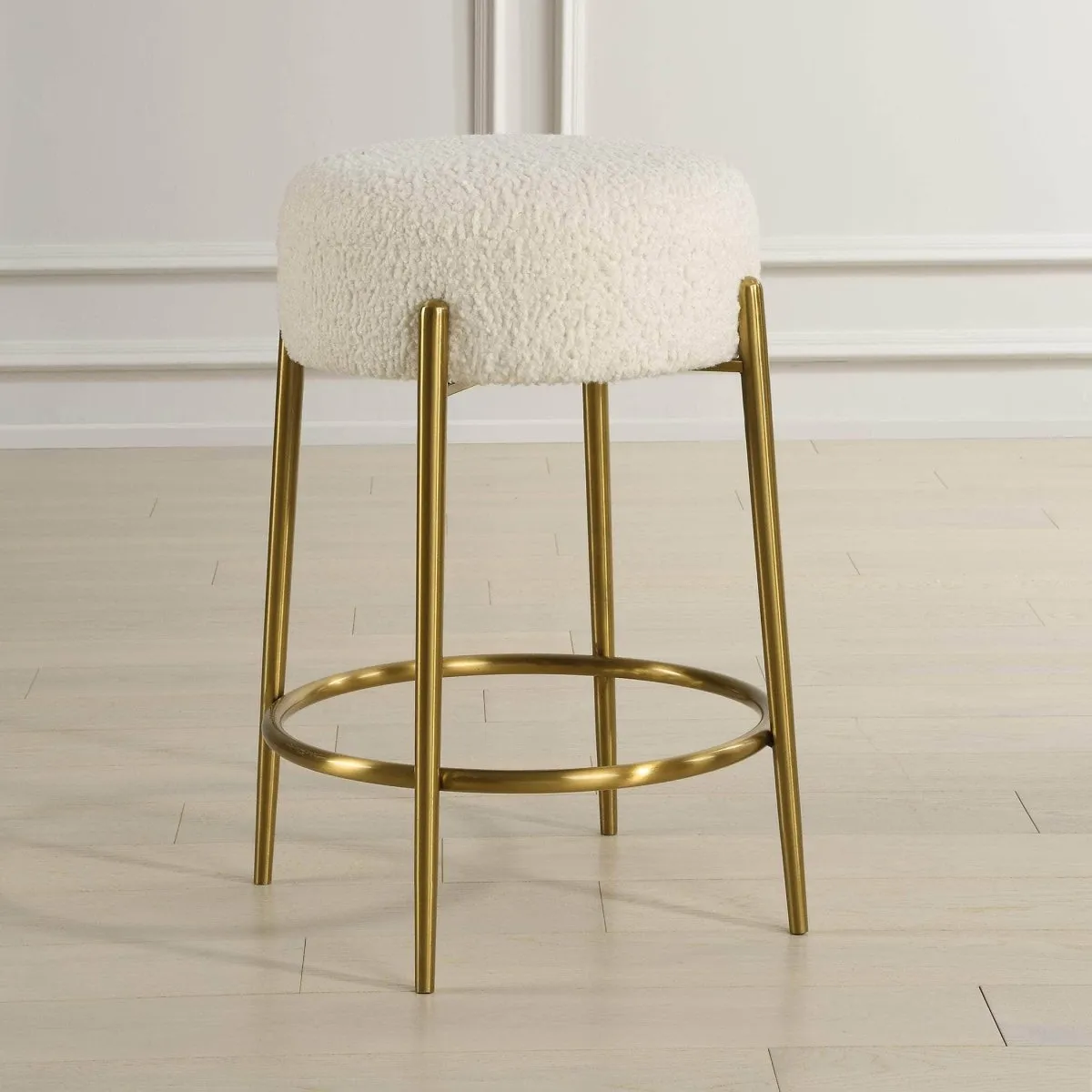 Arles Brass Counter Stool