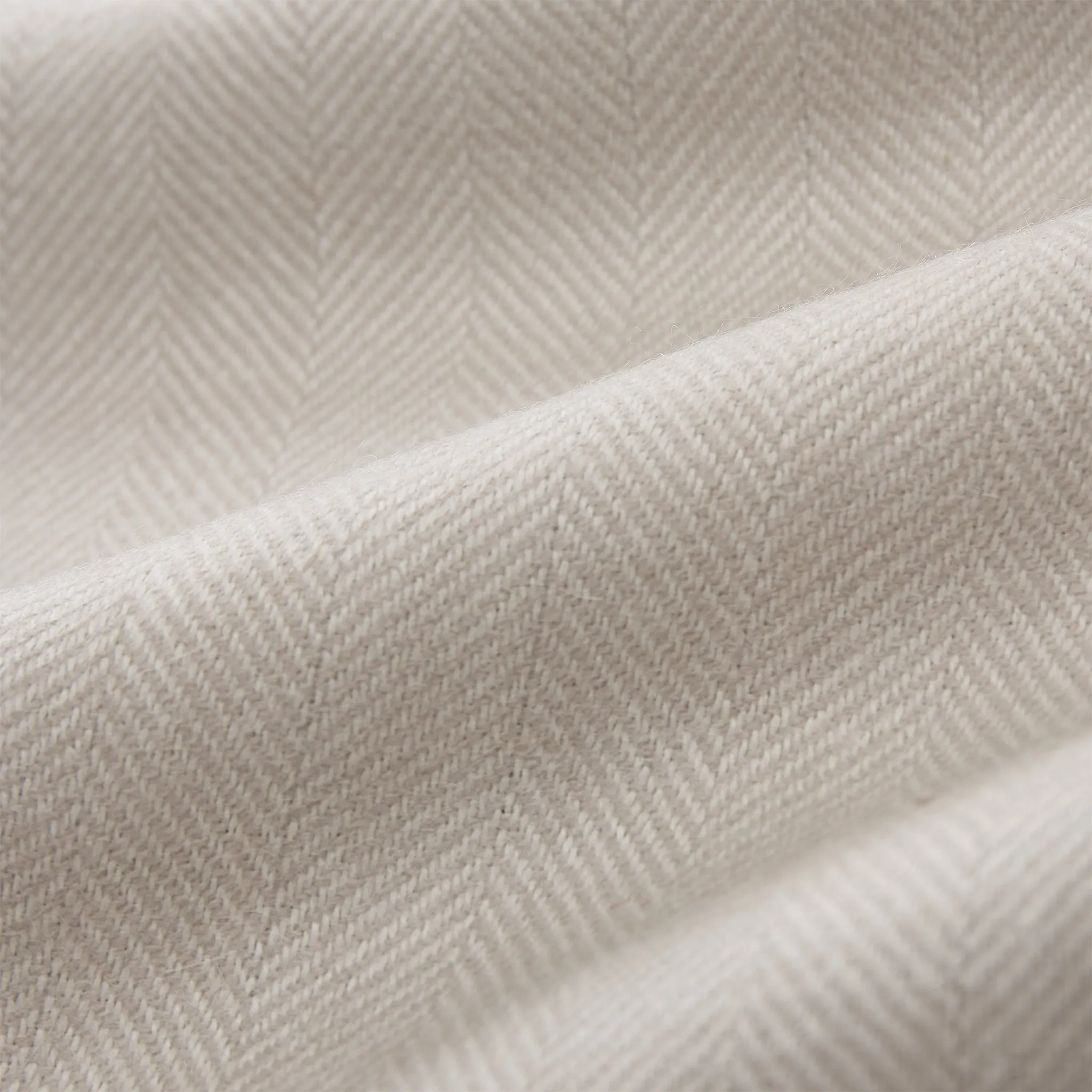 Asare Alpaca Blanket [Light grey/Off-white]