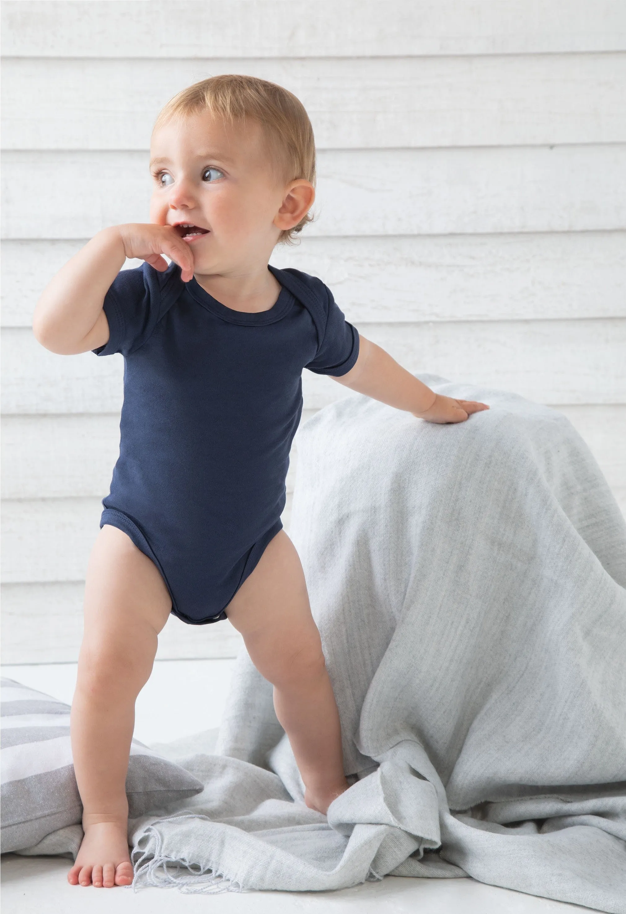 Baby Bodysuit | HEATHER BLUE