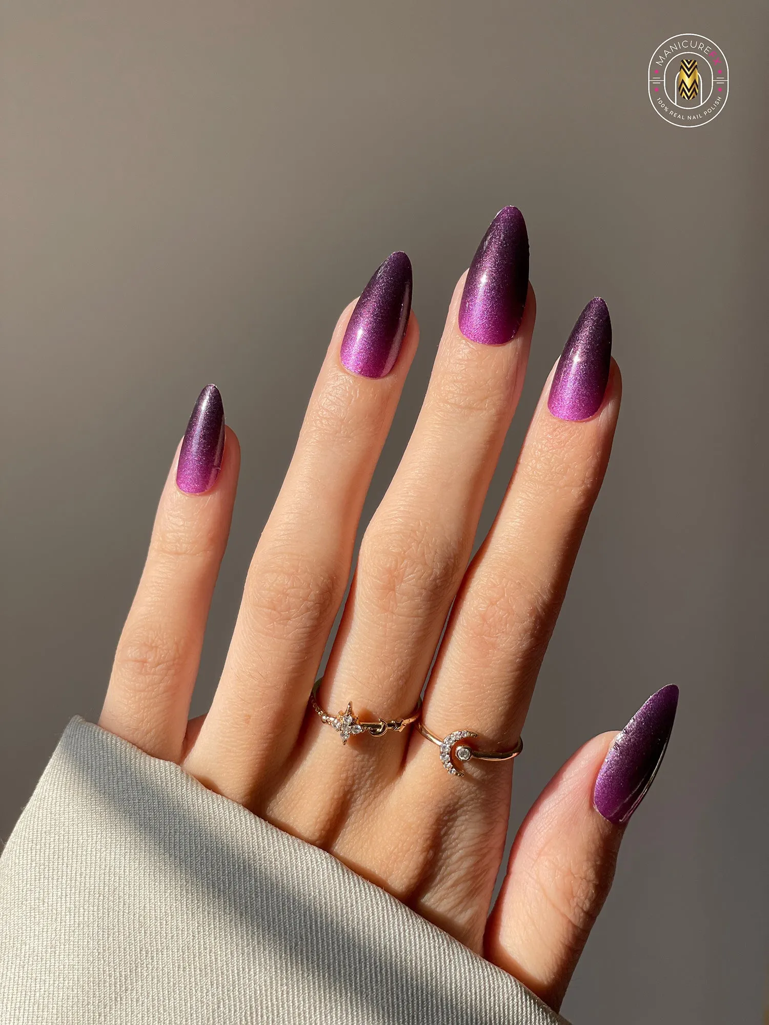 Black and Purple Nails - Black Diamond Nail Wraps (Standard)