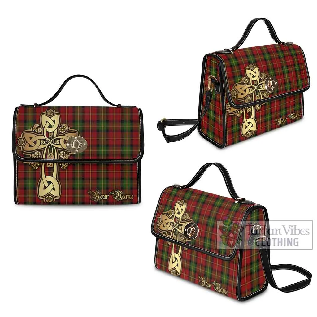 Blackstock Tartan Waterproof Canvas Bag Golden Thistle Celtic Cross Style