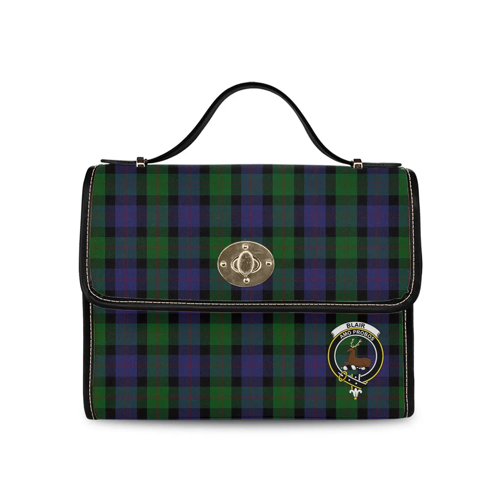 Blair Tartan Waterproof Canvas Bag with Family Crest