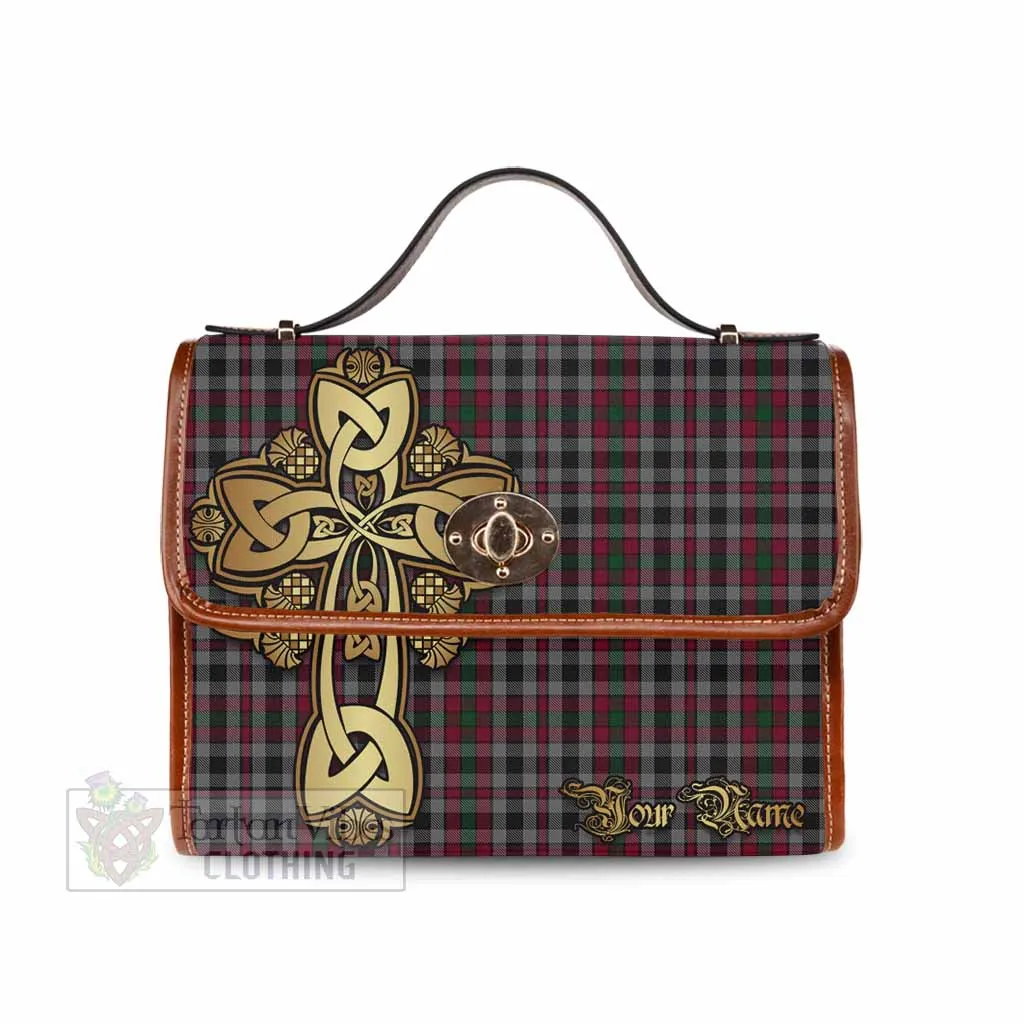 Borthwick Tartan Waterproof Canvas Bag Golden Thistle Celtic Cross Style