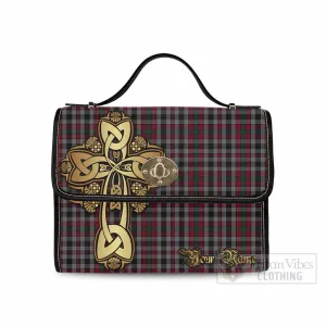 Borthwick Tartan Waterproof Canvas Bag Golden Thistle Celtic Cross Style