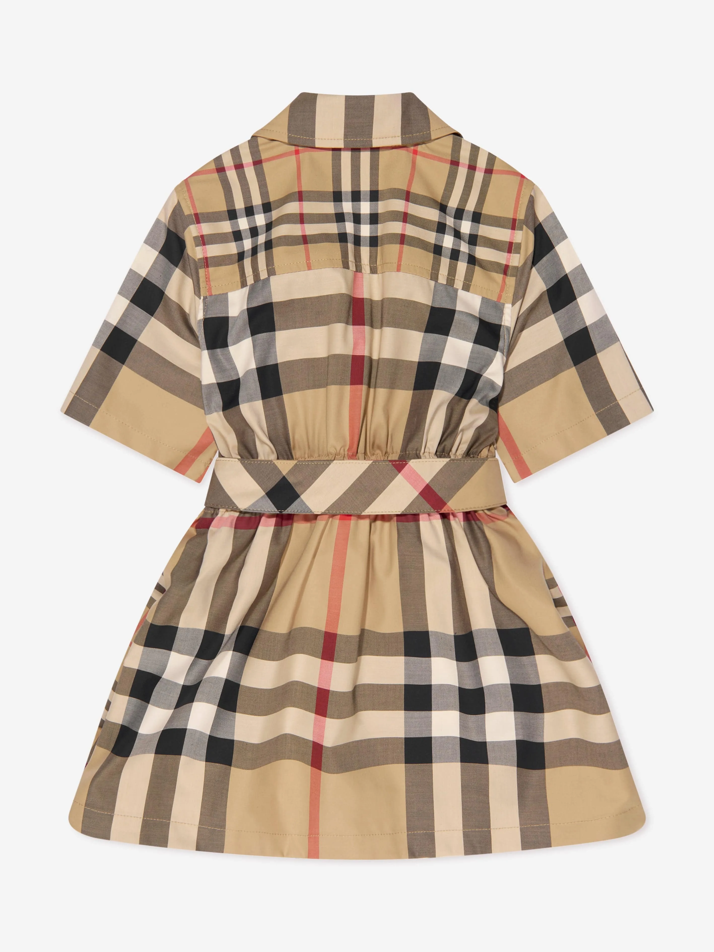 Burberry Girls Clotilde Check Dress In Beige