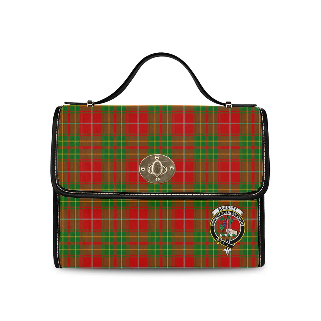 Burnett Tartan Waterproof Canvas Bag with Family Crest