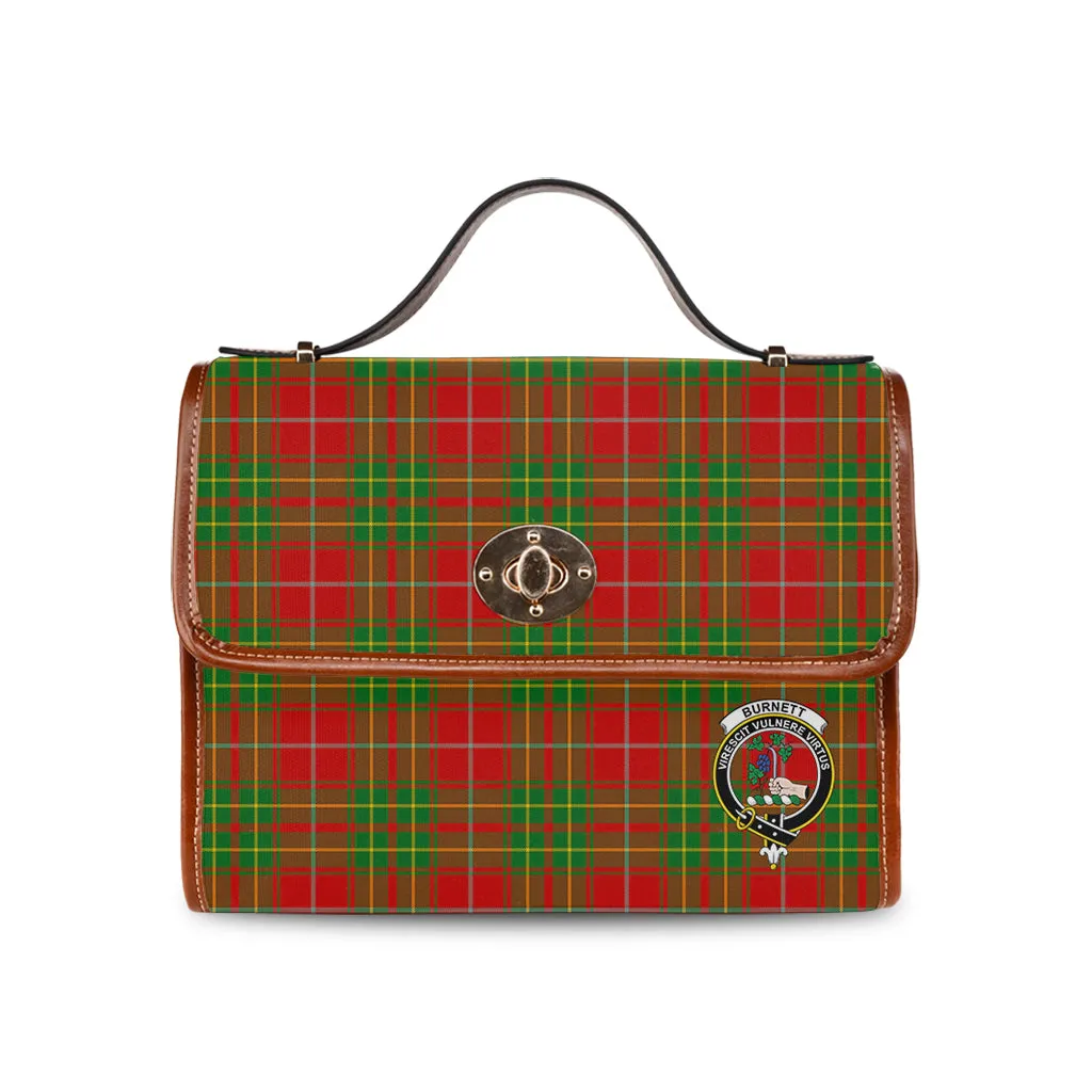 Burnett Tartan Waterproof Canvas Bag with Family Crest