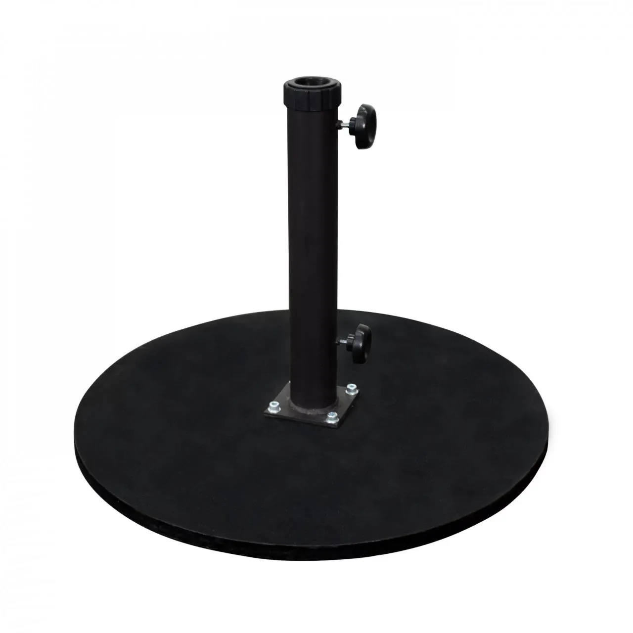 California Umbrella Black Patio Umbrella Base – 95 Lbs. Cast Iron for Commercial Use