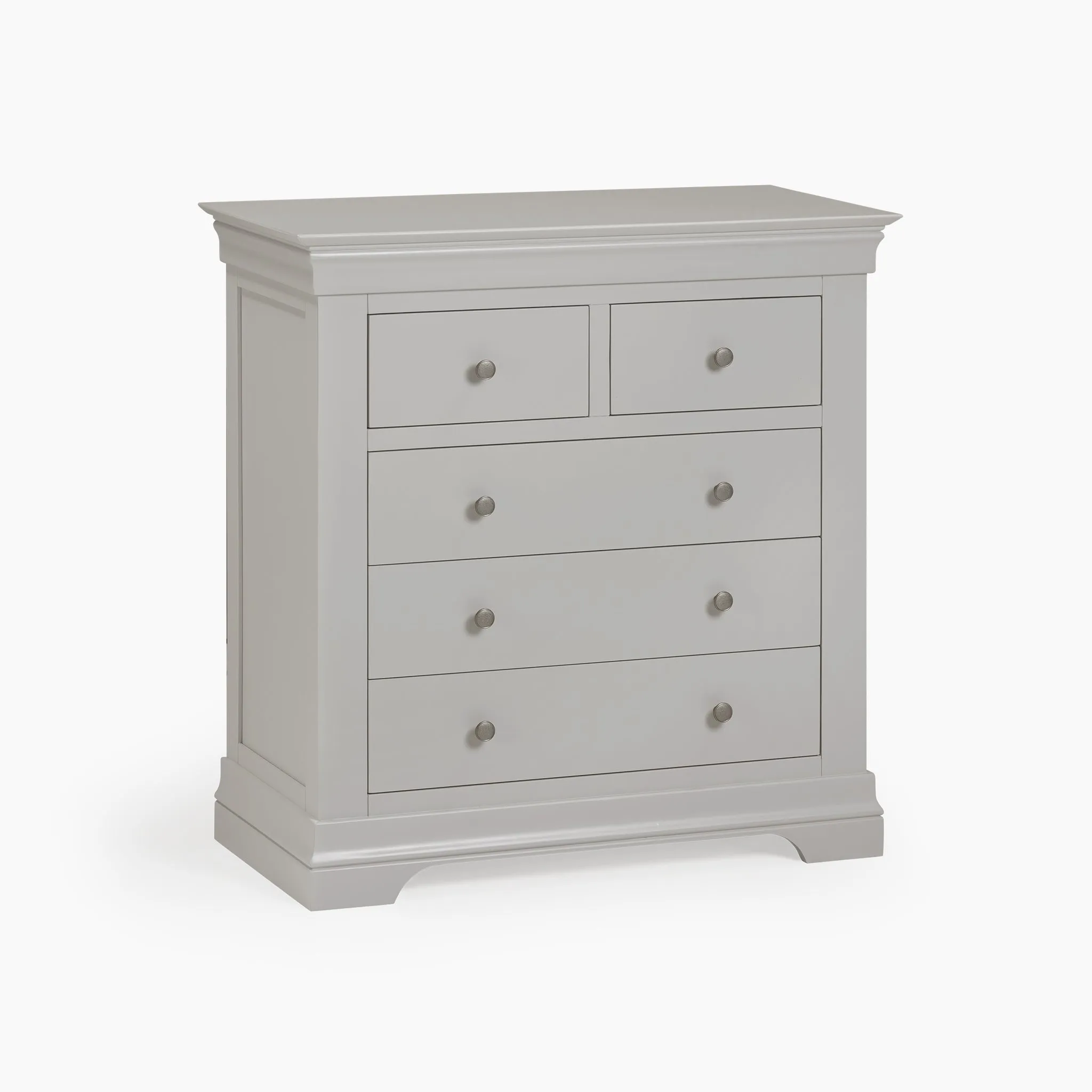 Chalbury 2 Over 3 Chest of Drawers in Pebble Grey