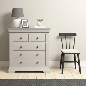 Chalbury 2 Over 3 Chest of Drawers in Pebble Grey