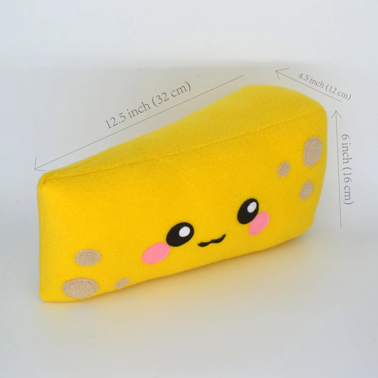 Cheddar Cheese kawaii plushee novelty comfort food pillow cushion stuffed toy