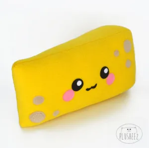 Cheddar Cheese kawaii plushee novelty comfort food pillow cushion stuffed toy