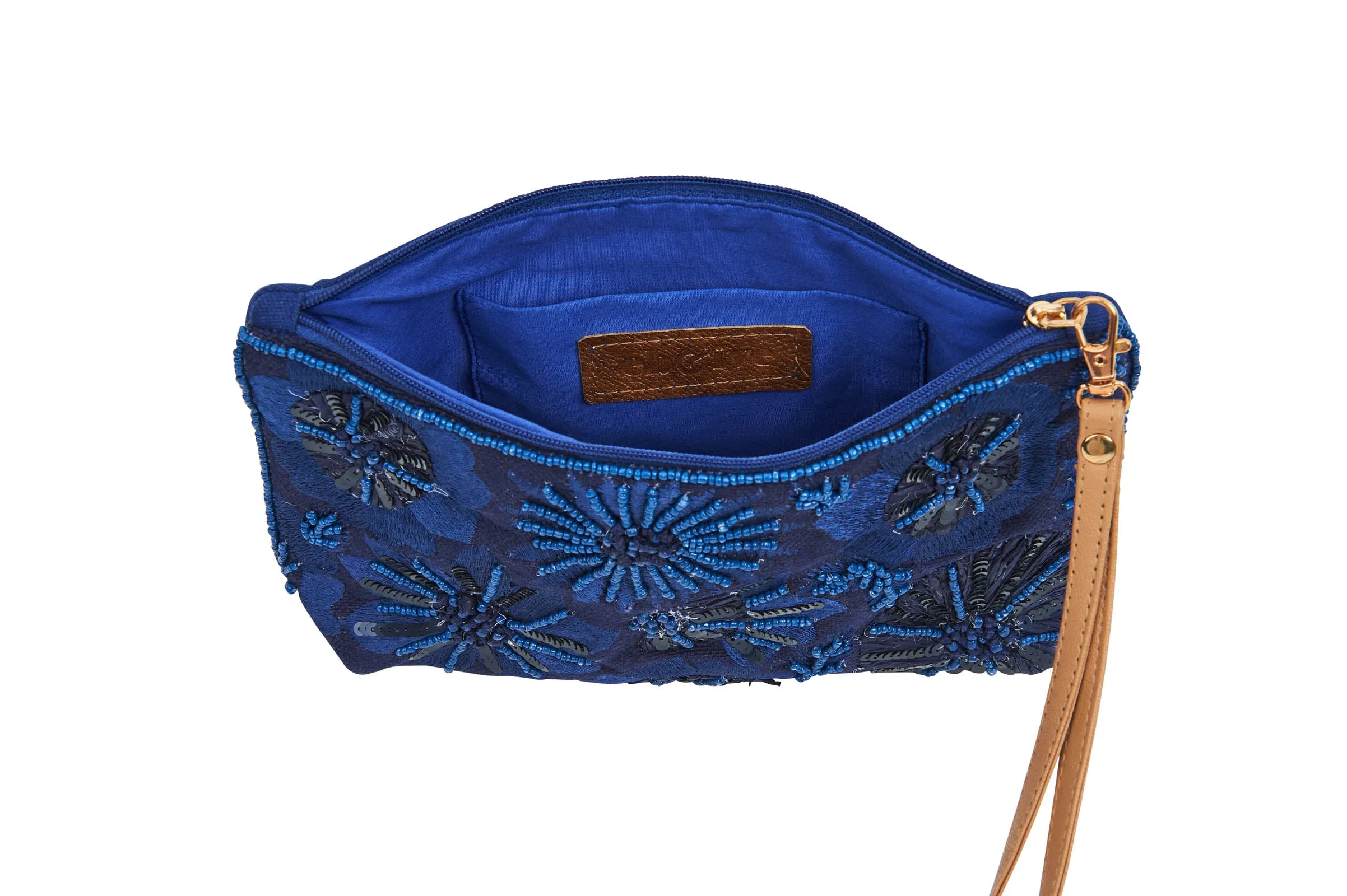 Flourish Clutch - Sapphire