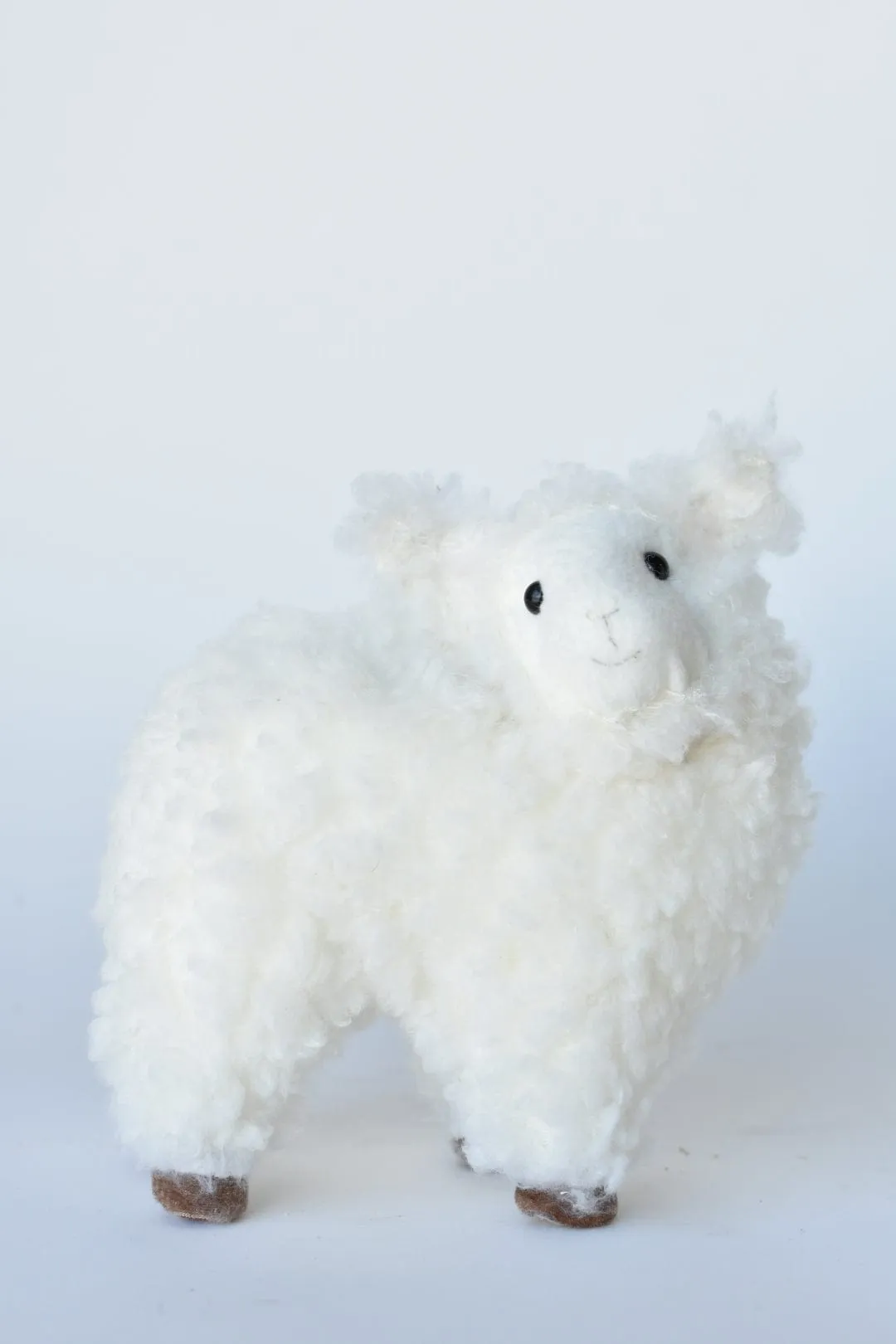 Fluffy Little Lamb Figures - Set of 2