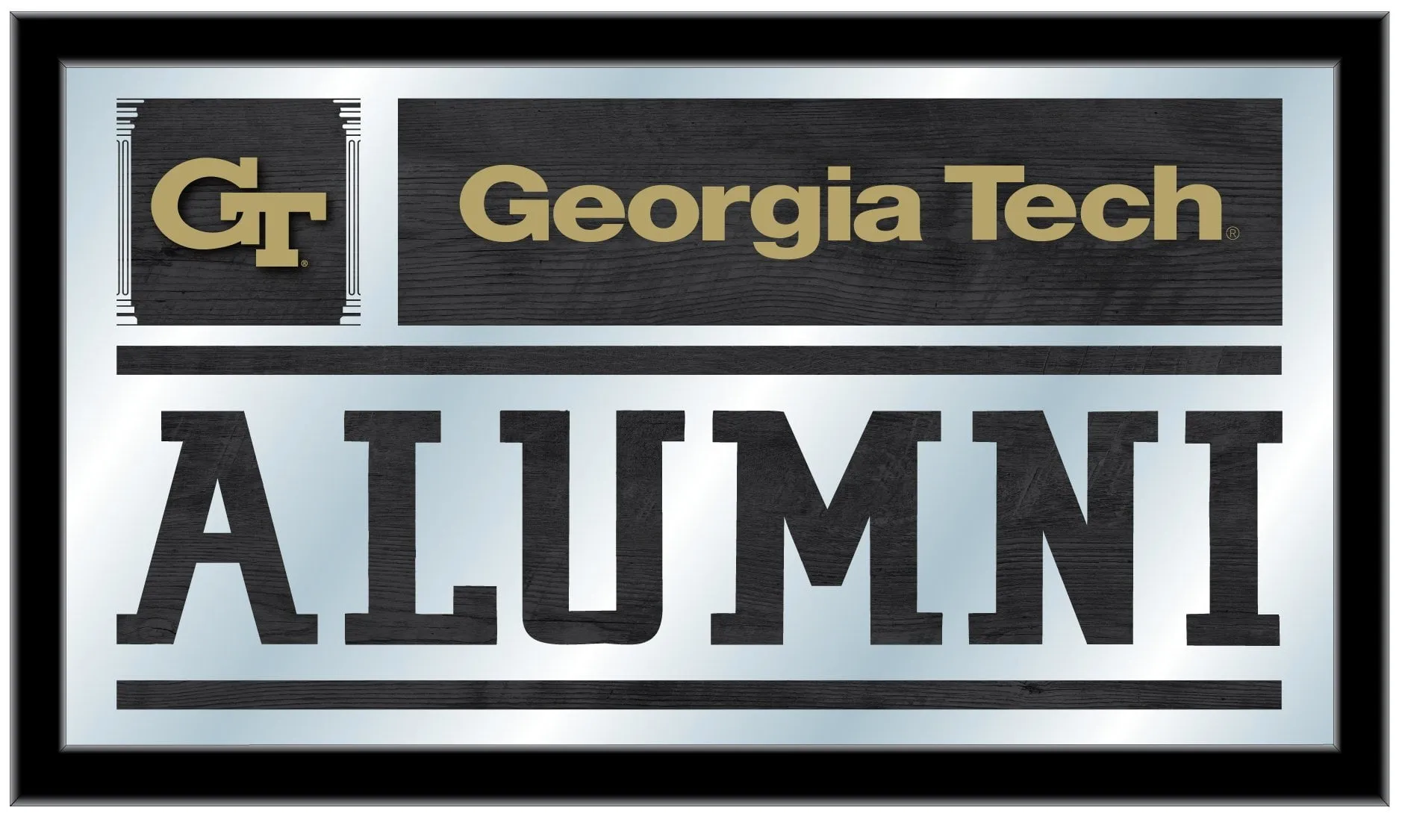 Georgia Tech Yellow Jackets Holland Bar Stool Co. Alumni Mirror (26" x 15")