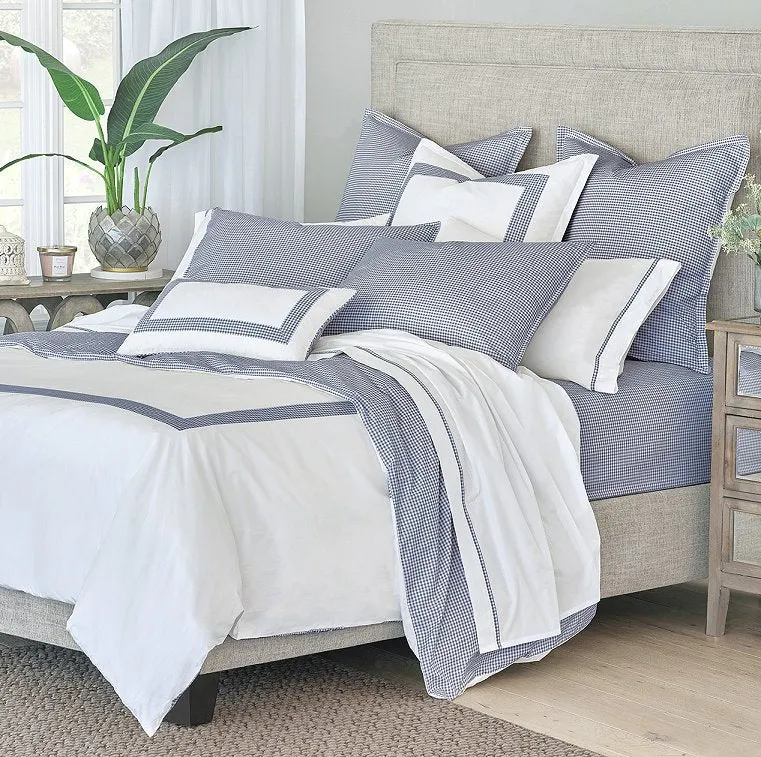 Gingham Charm Luxury Coastal Bedding