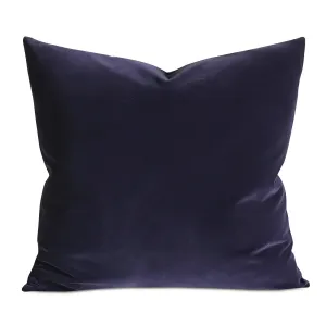 Grape Purple Velvet Throw Pillow Cover