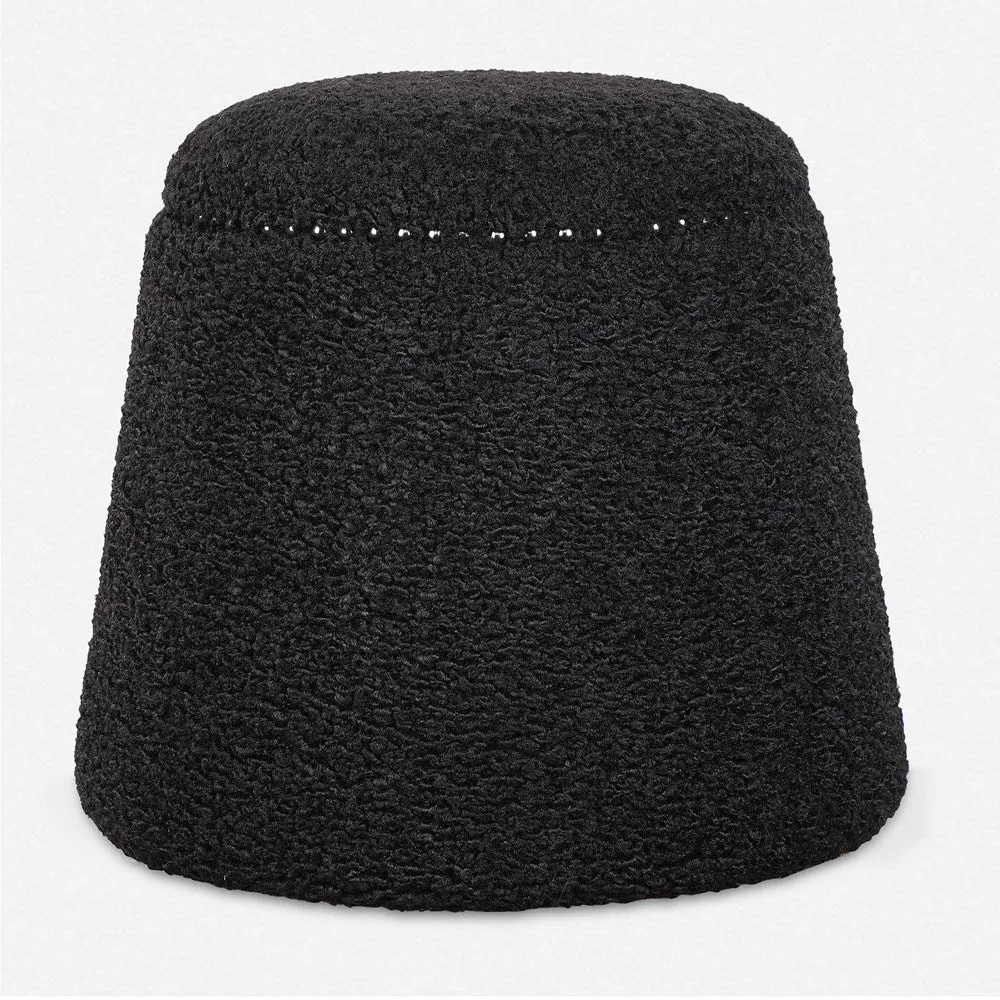 GUMDROP OTTOMAN, BLACK